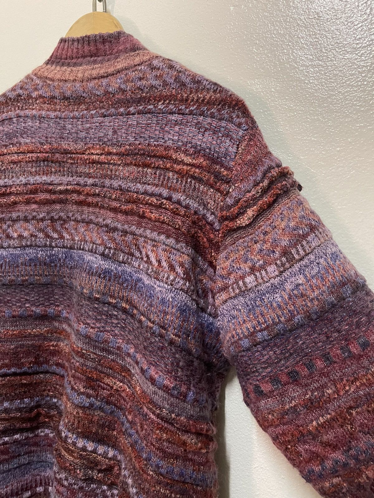 Japanese Brand Rare Mohair Button Sweater Multicolour Size M / US 6-8 / IT 42-44 - 15 Thumbnail