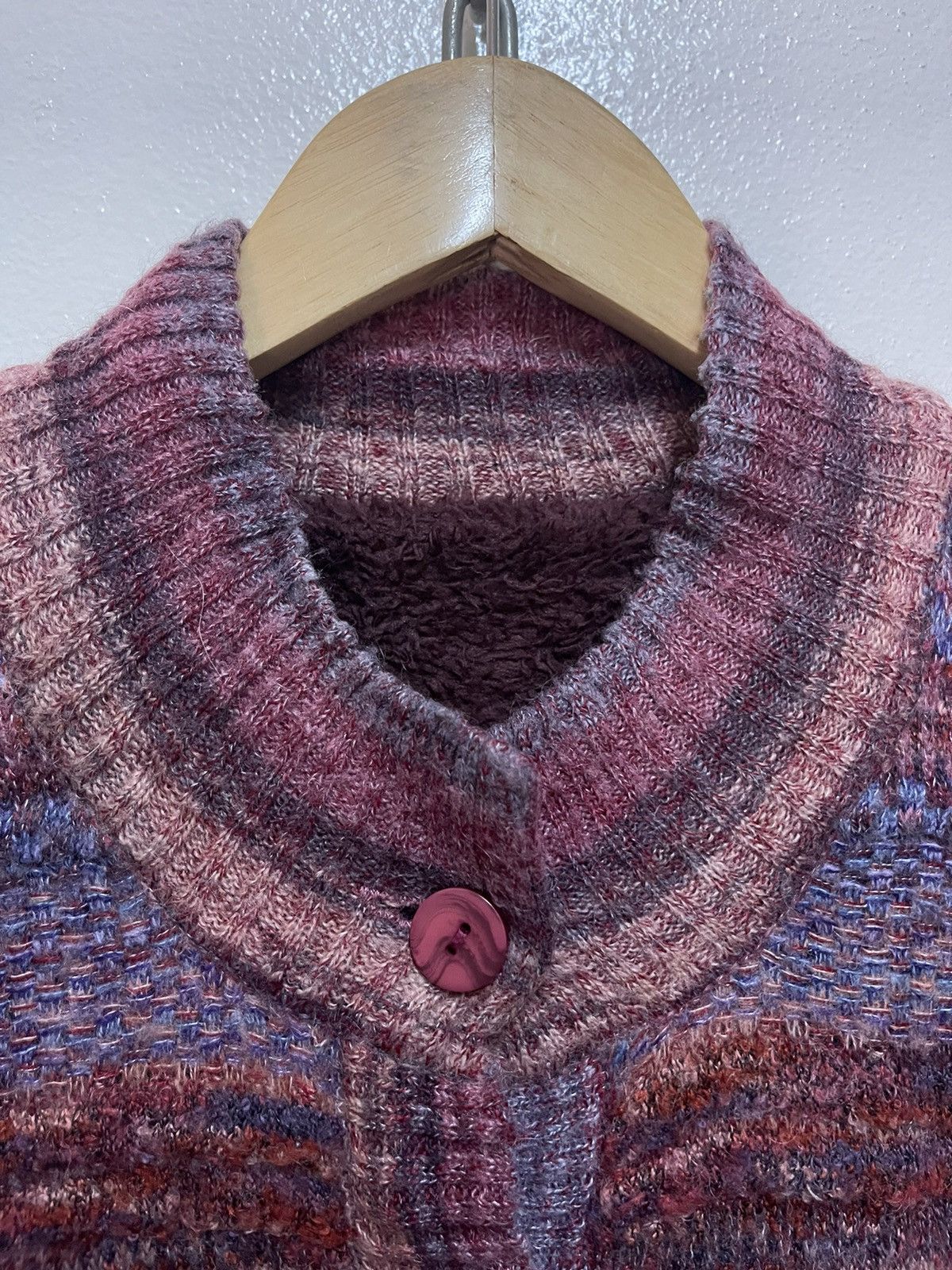 Japanese Brand Rare Mohair Button Sweater Multicolour Size M / US 6-8 / IT 42-44 - 7 Thumbnail