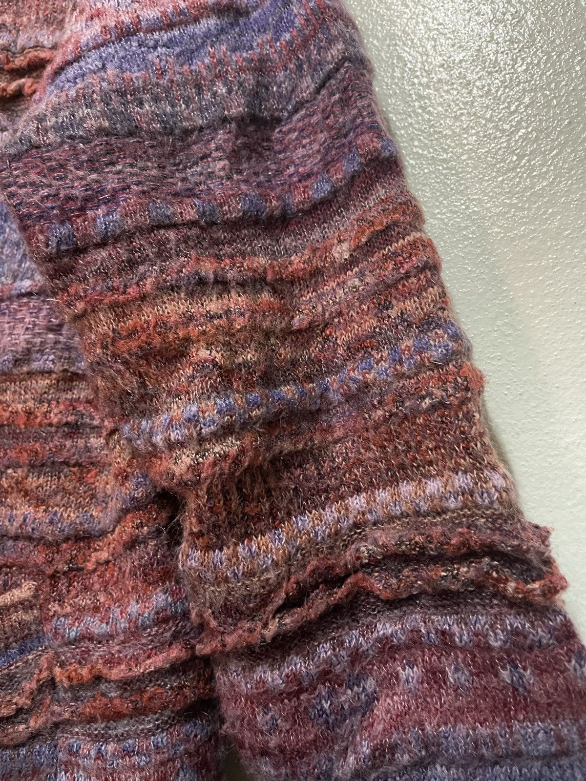 Japanese Brand Rare Mohair Button Sweater Multicolour Size M / US 6-8 / IT 42-44 - 8 Thumbnail