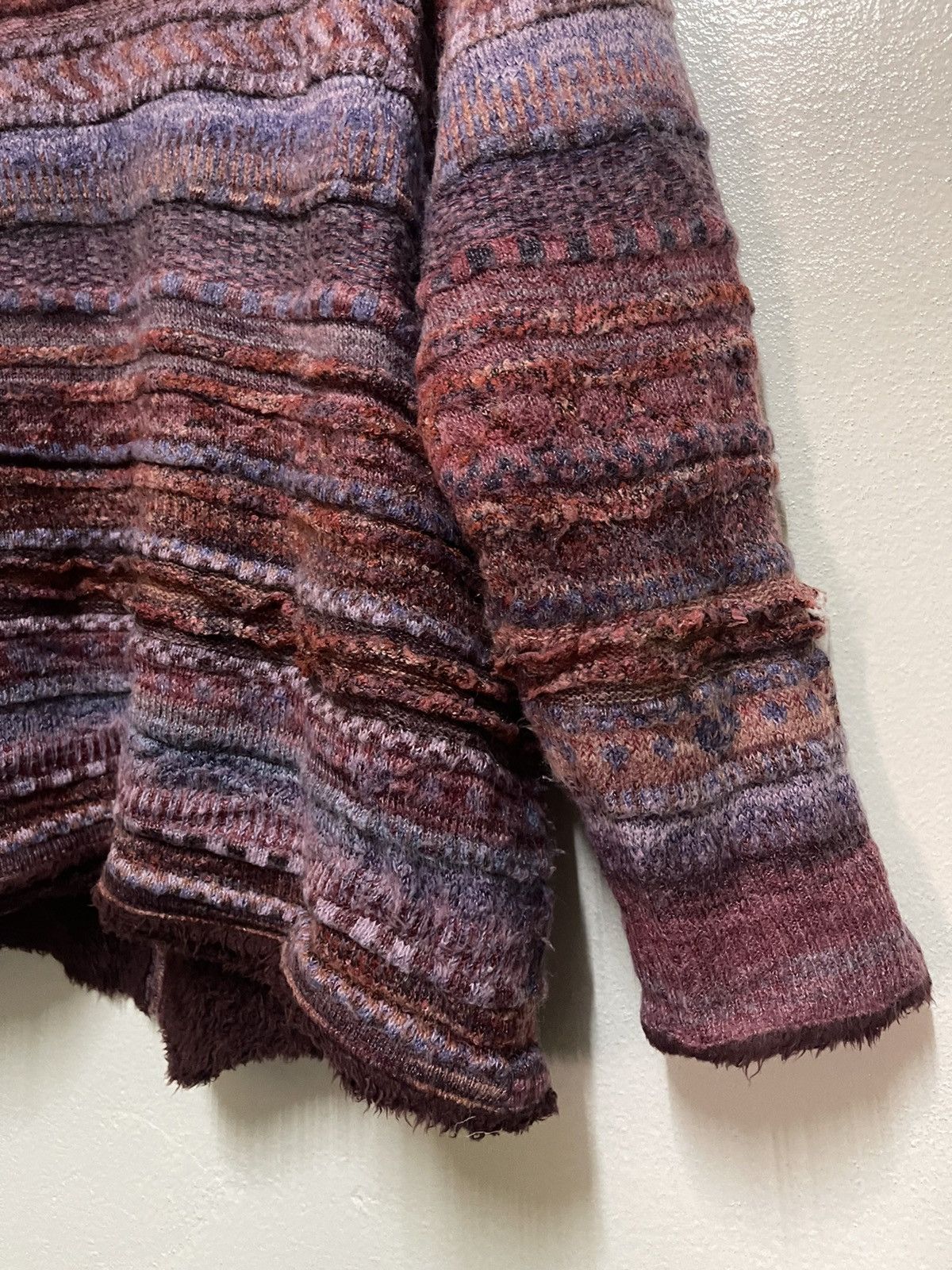 Japanese Brand Rare Mohair Button Sweater Multicolour Size M / US 6-8 / IT 42-44 - 16 Thumbnail