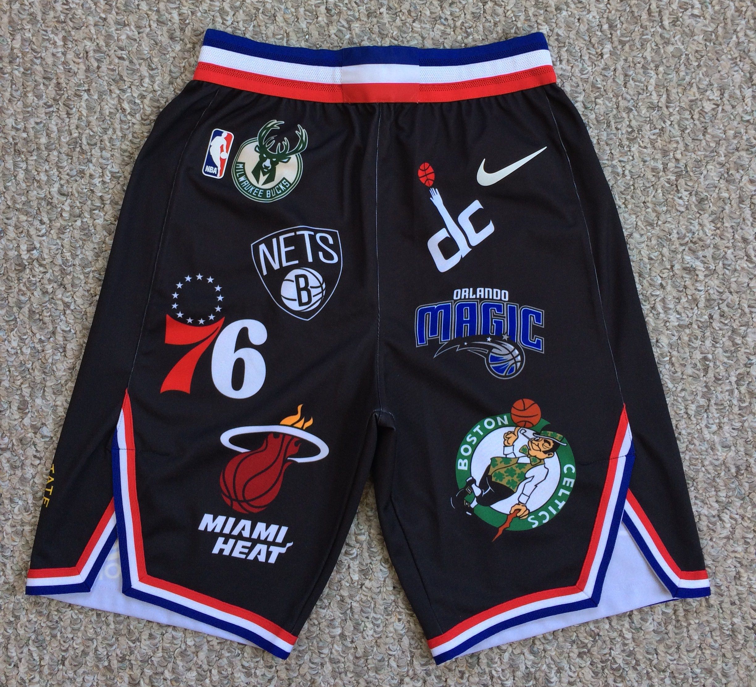 image of S/s 2018 Supreme X Nike Nba Shorts Small in Black, Men's (Size 30)