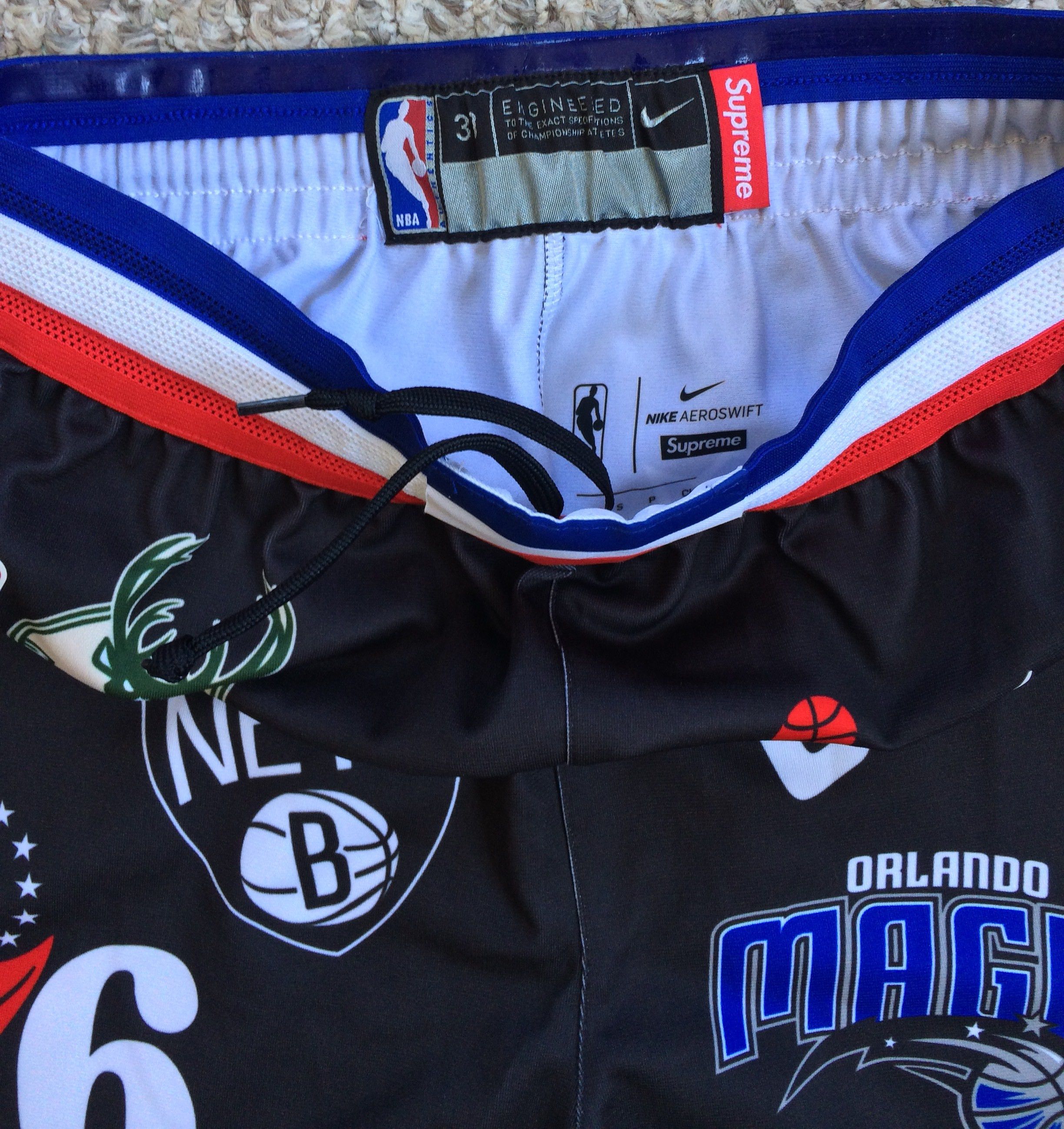 NBA × Supreme S/S 2018 Supreme x Nike NBA Shorts Small Size US 30 / EU 46 - 4 Thumbnail