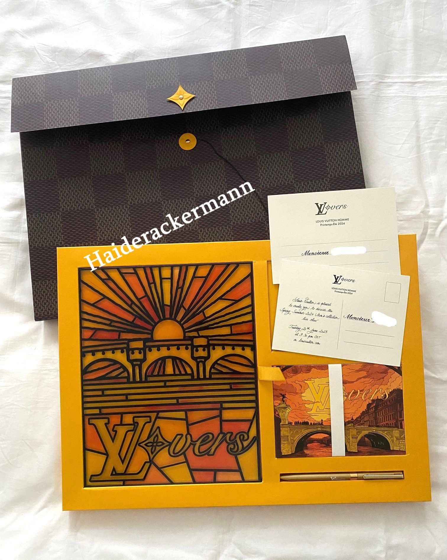 Pre-owned Louis Vuitton X Pharrell Williams 2024 Invitation Gift Set In Multicolor