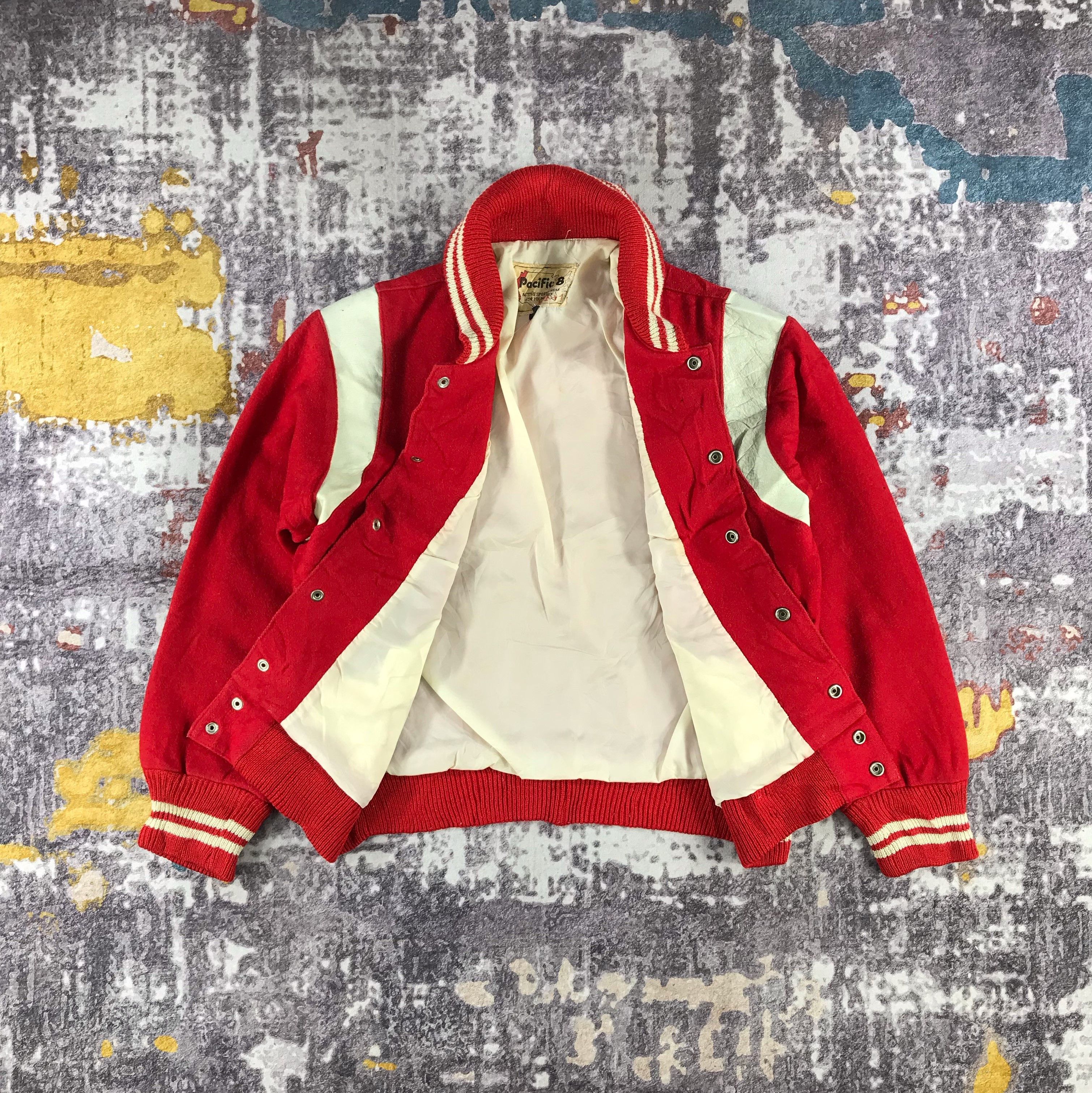 Vintage Vintage Wool Letterman Jacket-M255 Size US L / EU 52-54 / 3 - 3 Thumbnail