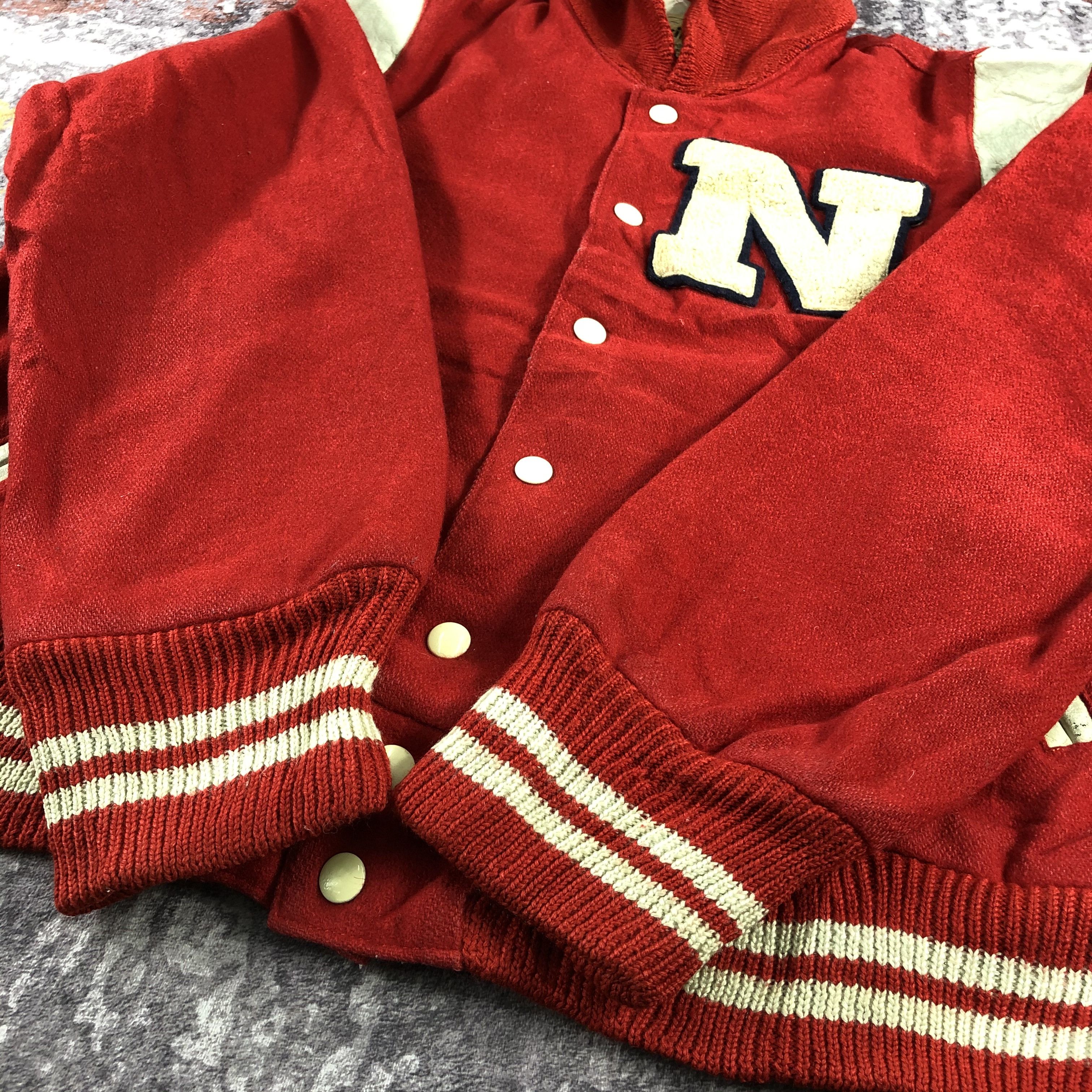 Vintage Vintage Wool Letterman Jacket-M255 Size US L / EU 52-54 / 3 - 4 Thumbnail