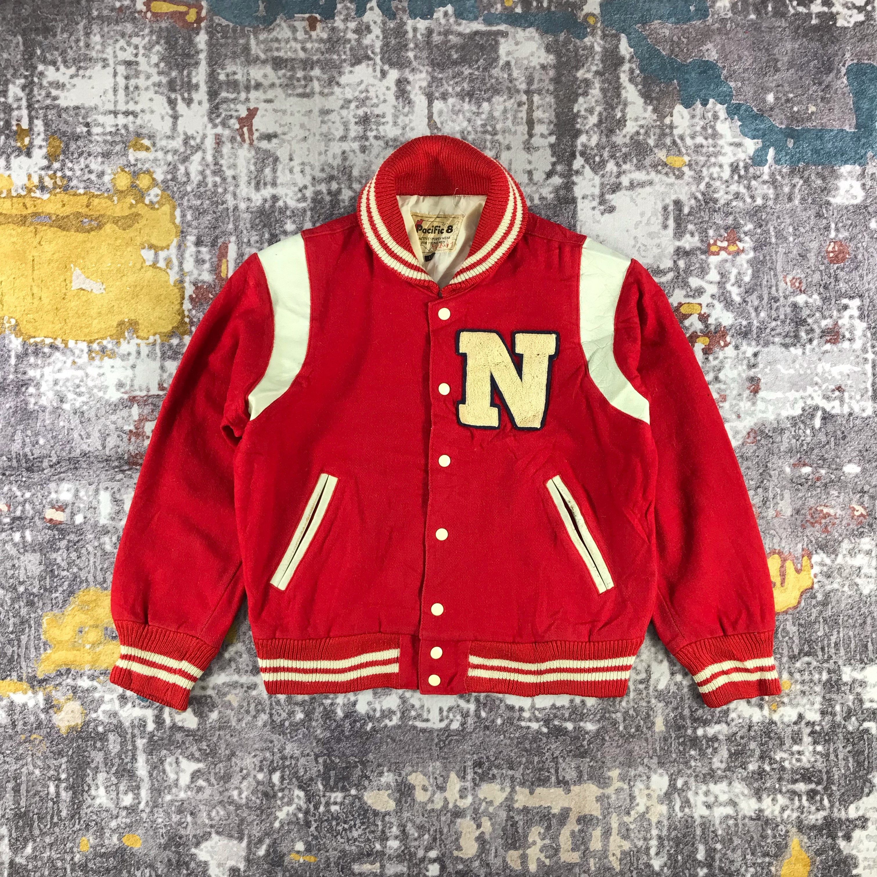 Vintage Vintage Wool Letterman Jacket-M255 Size US L / EU 52-54 / 3 - 1 Thumbnail
