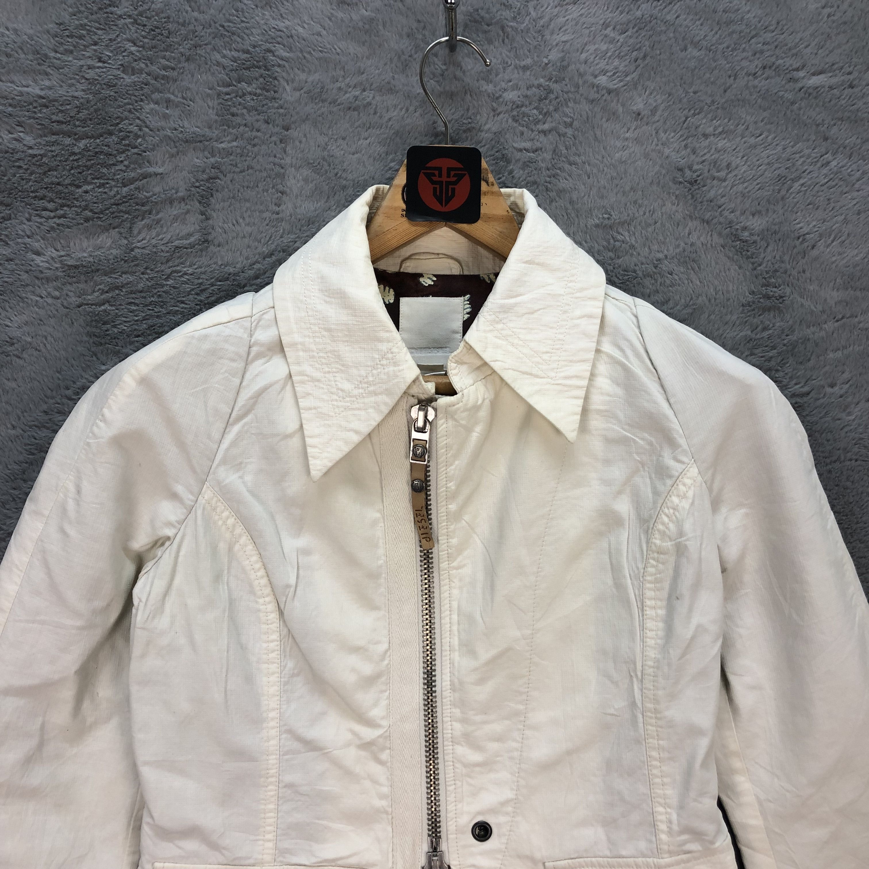 Diesel DIESEL BLUE PANTHERS JAPUNK WHITE JACKET #6312-60 Size S / US 4 / IT 40 - 2 Thumbnail