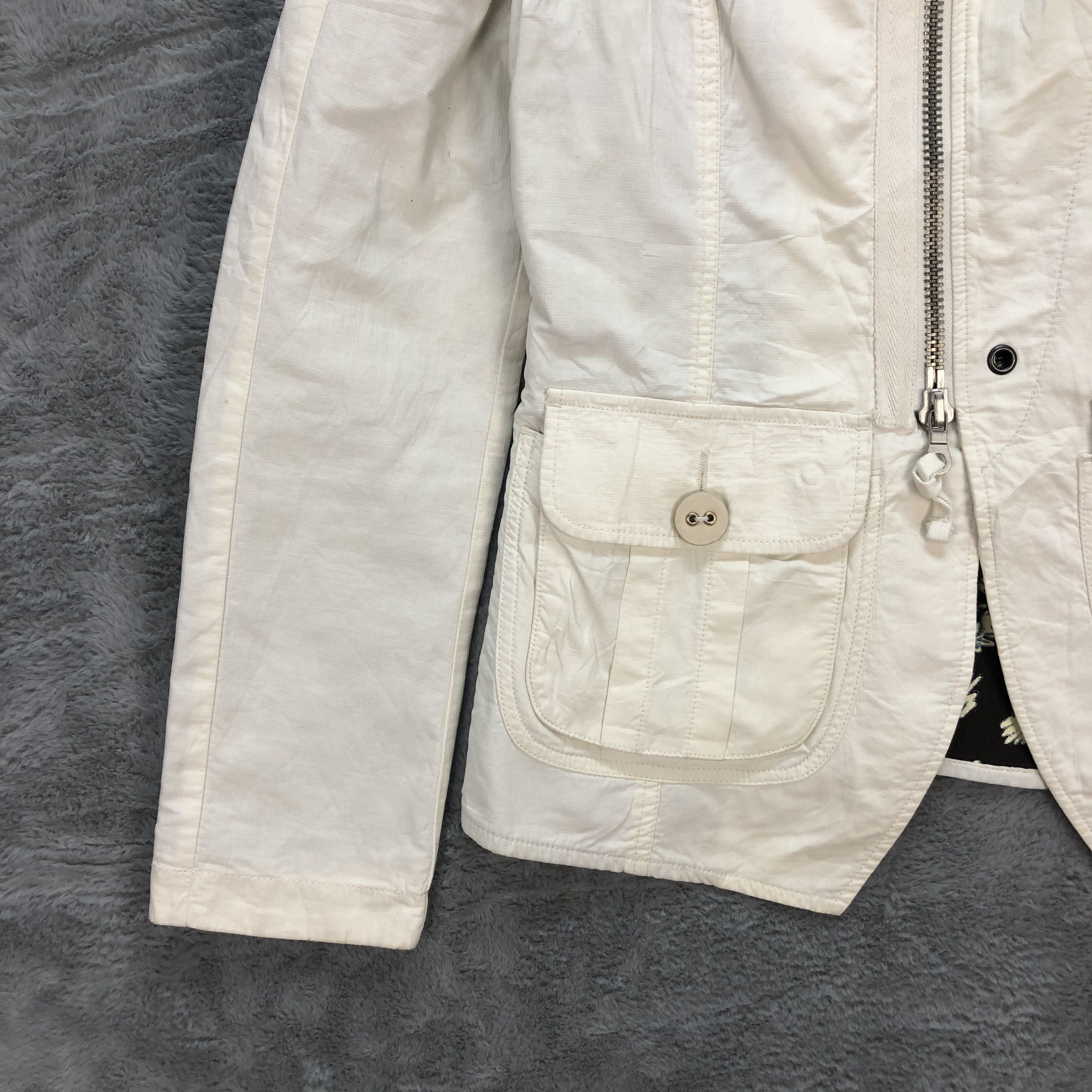 Diesel DIESEL BLUE PANTHERS JAPUNK WHITE JACKET #6312-60 Size S / US 4 / IT 40 - 4 Thumbnail
