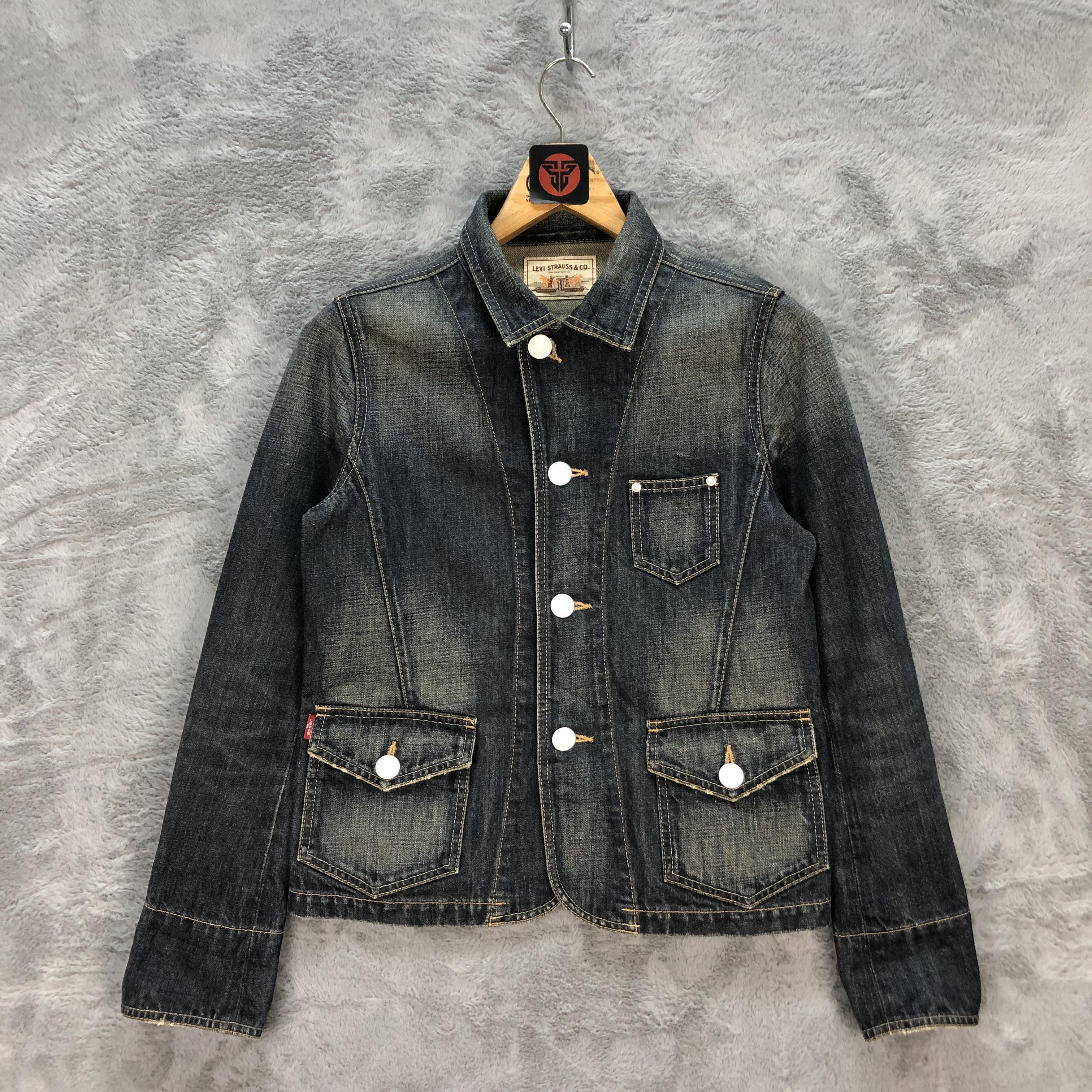 Levi's LEVIS 78571 DENIM JACKET DARK BLUE WASHED #6321-60 Size M / US 6-8 / IT 42-44 - 1 Thumbnail