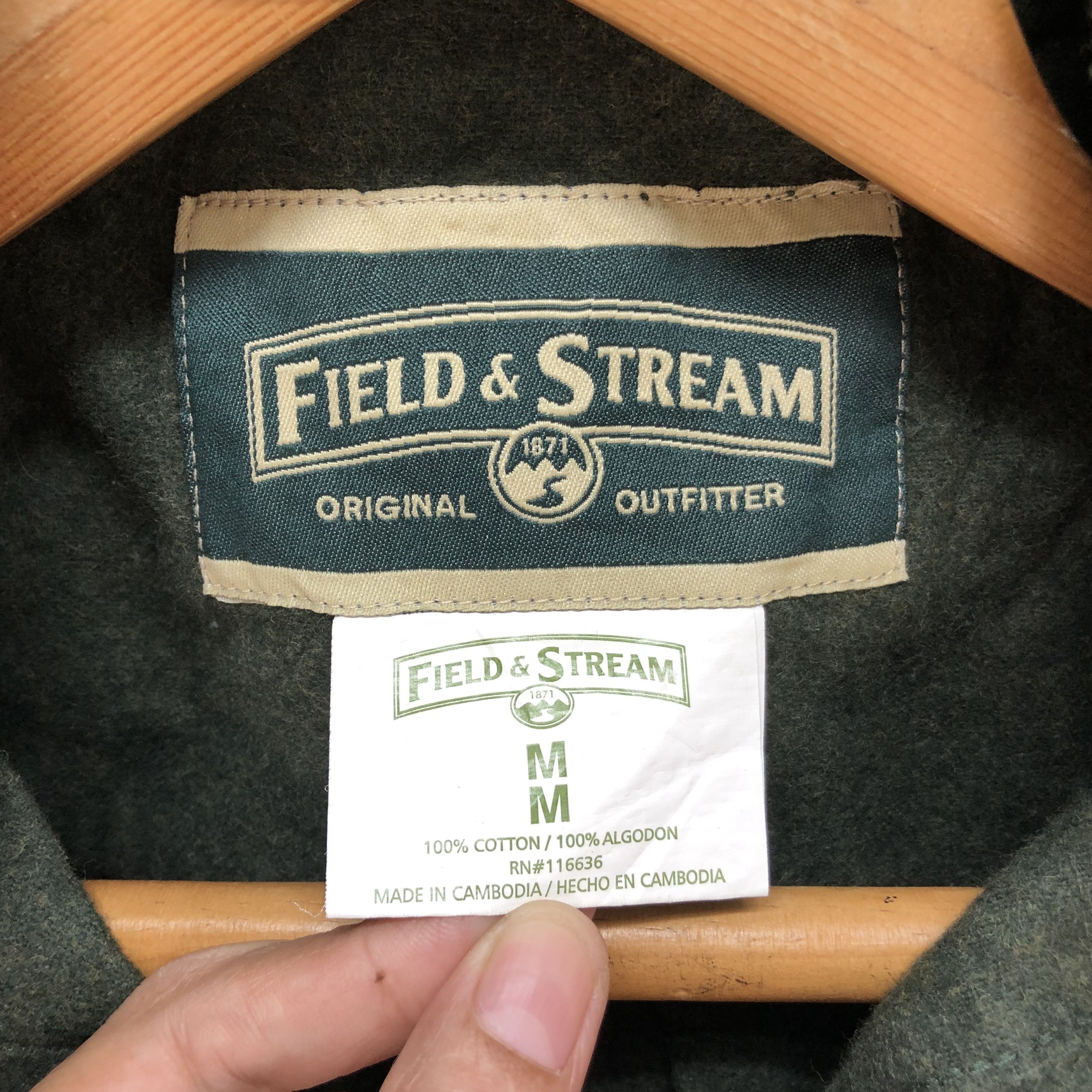 Field & Stream FIELD & STREAM GREEN FLANNEL #6318-60 Size US M / EU 48-50 / 2 - 7 Thumbnail