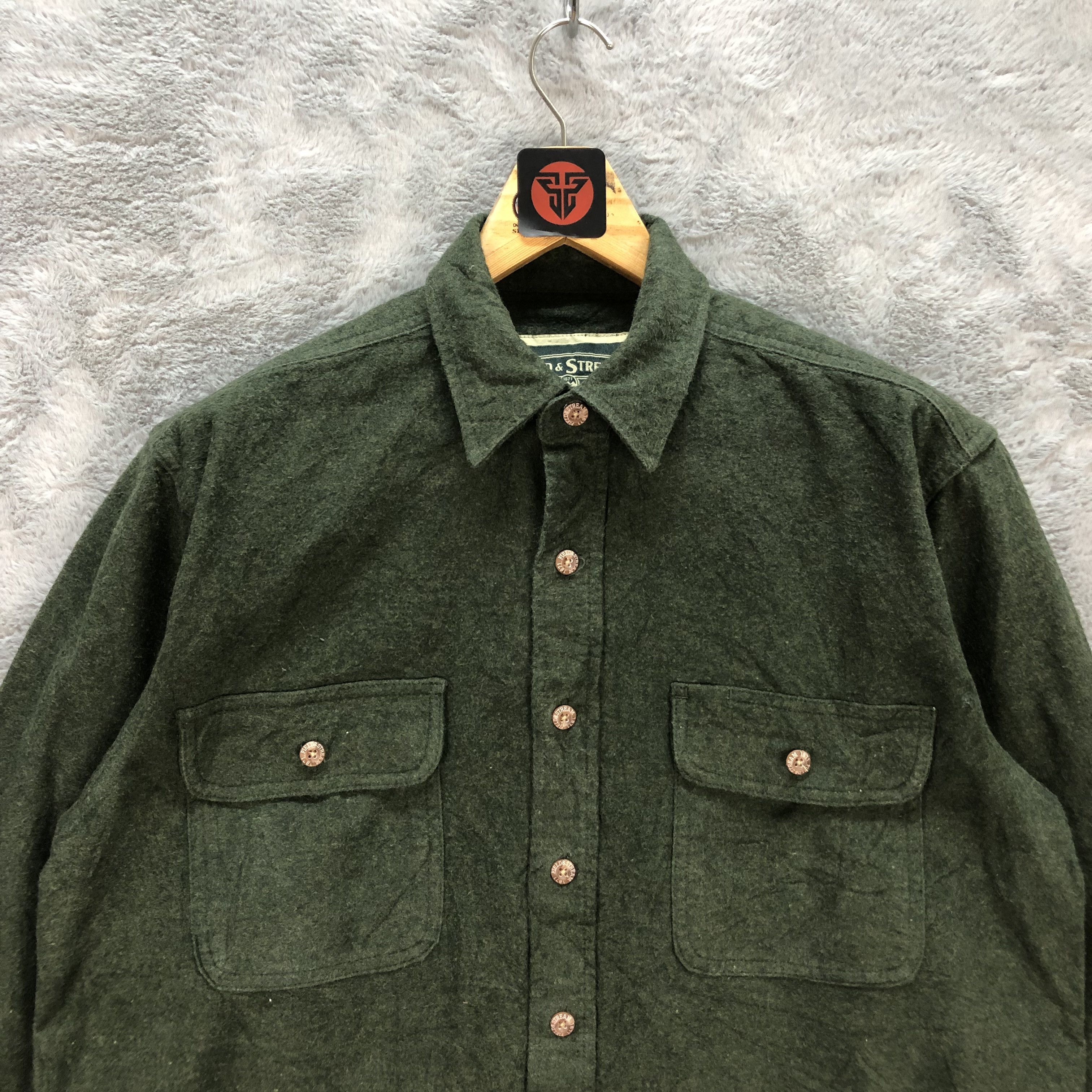 Field & Stream FIELD & STREAM GREEN FLANNEL #6318-60 Size US M / EU 48-50 / 2 - 2 Thumbnail