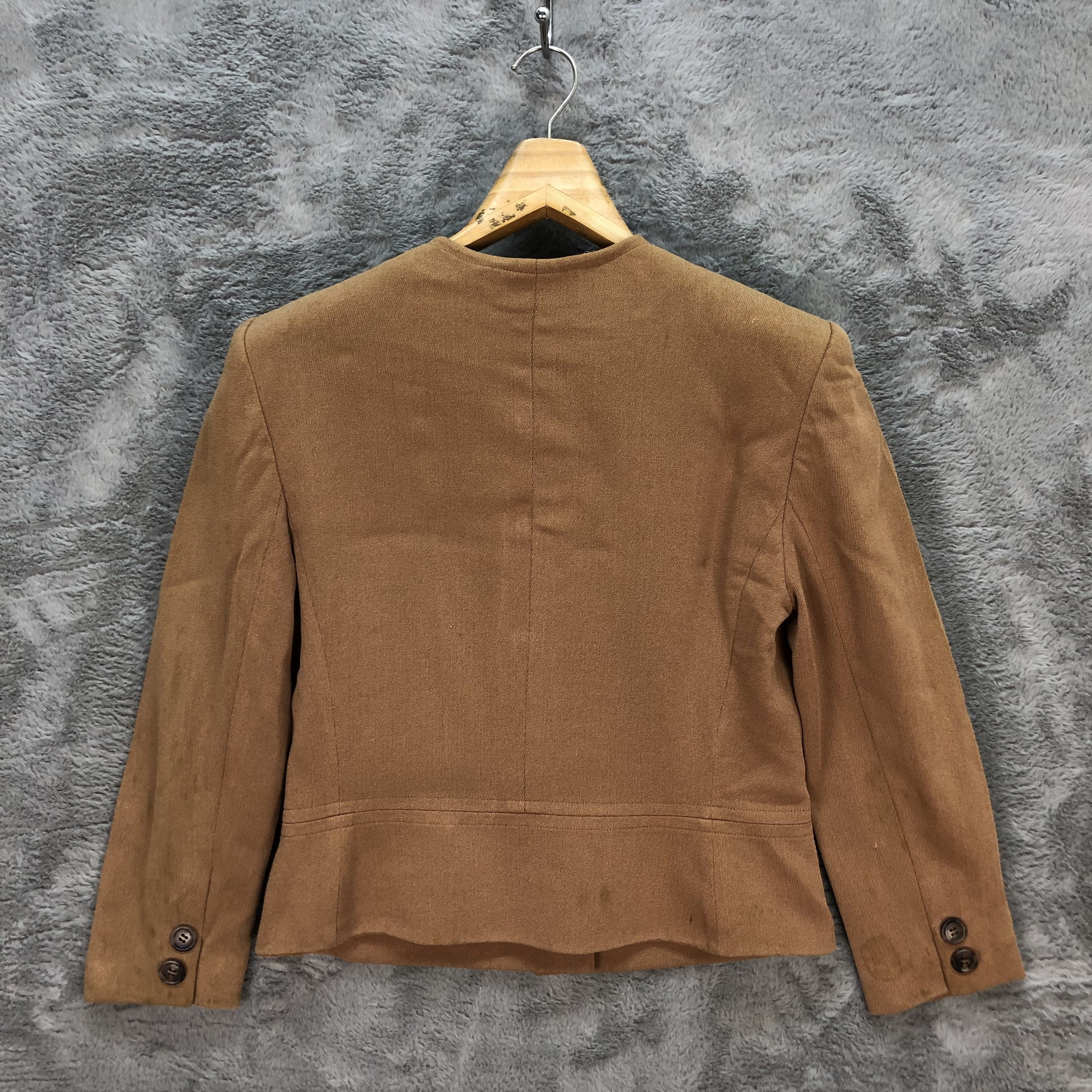 Nina Ricci NINA RICCI CROPPED JACKET / BROWN SUITS JACKET #6323-60 Size S / US 4 / IT 40 - 12 Thumbnail