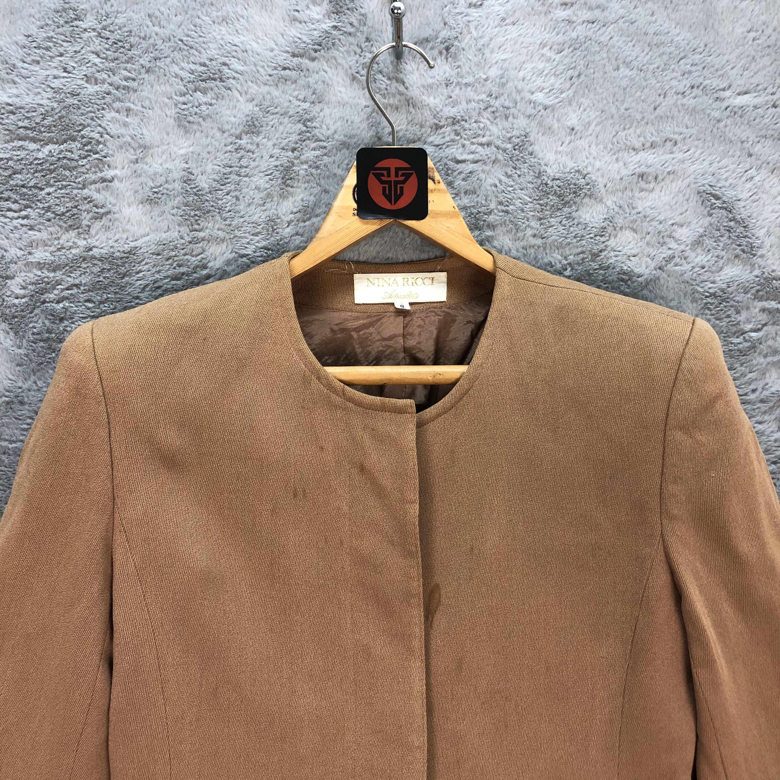 Nina Ricci NINA RICCI CROPPED JACKET / BROWN SUITS JACKET #6323-60 Size S / US 4 / IT 40 - 2 Thumbnail