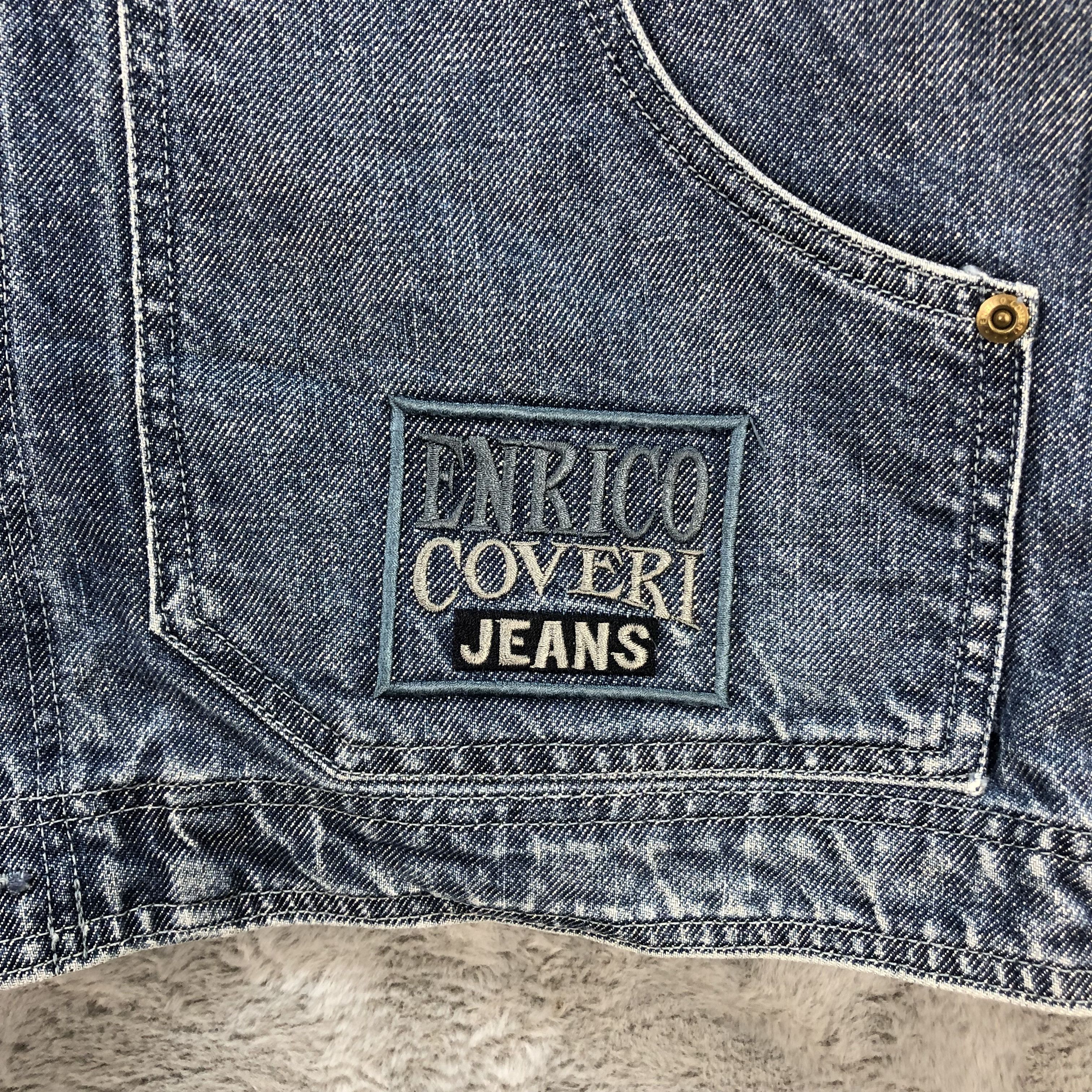 Enrico Coveri ENRICO COVERI JEANS SHERPA DENIM JACKET #6273-57 Size US XXS / EU 40 - 4 Thumbnail