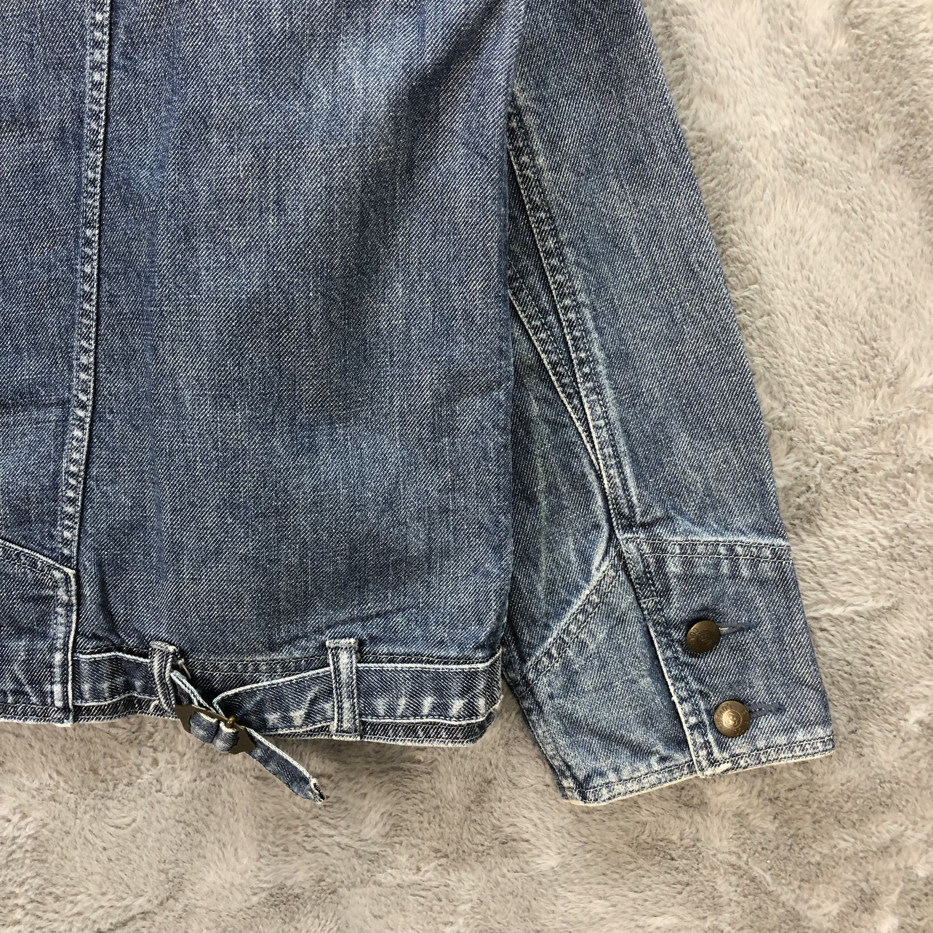 Enrico Coveri ENRICO COVERI JEANS SHERPA DENIM JACKET #6273-57 Size US XXS / EU 40 - 16 Thumbnail