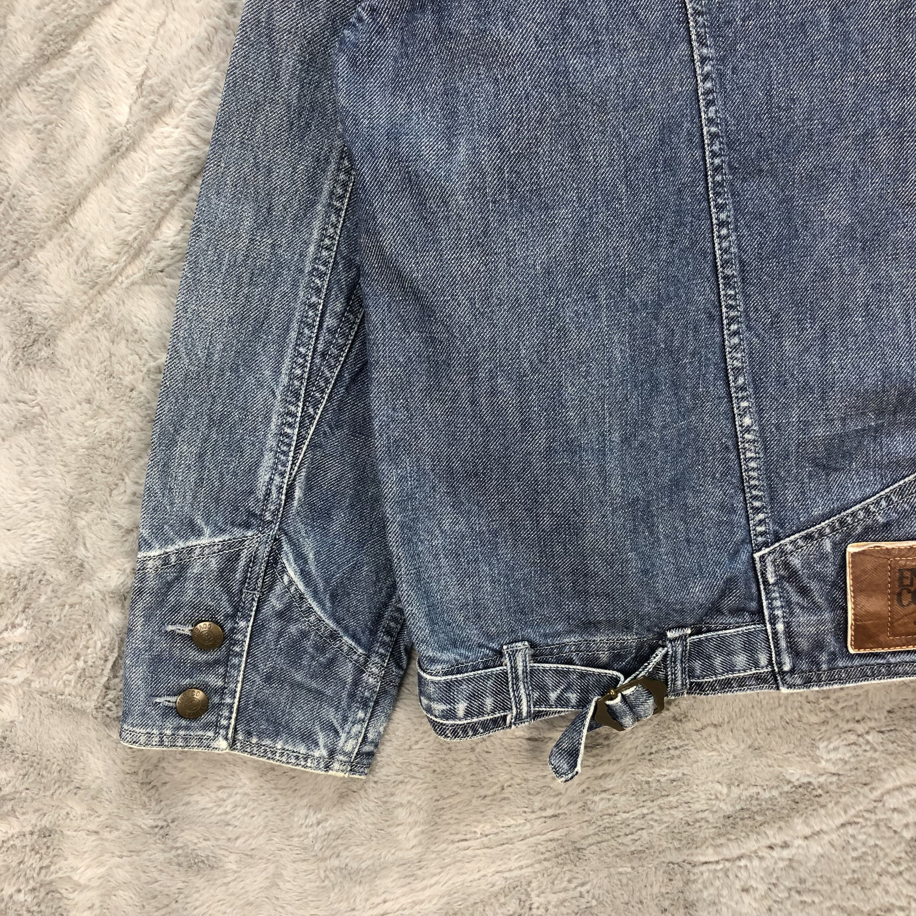 Enrico Coveri ENRICO COVERI JEANS SHERPA DENIM JACKET #6273-57 Size US XXS / EU 40 - 14 Thumbnail