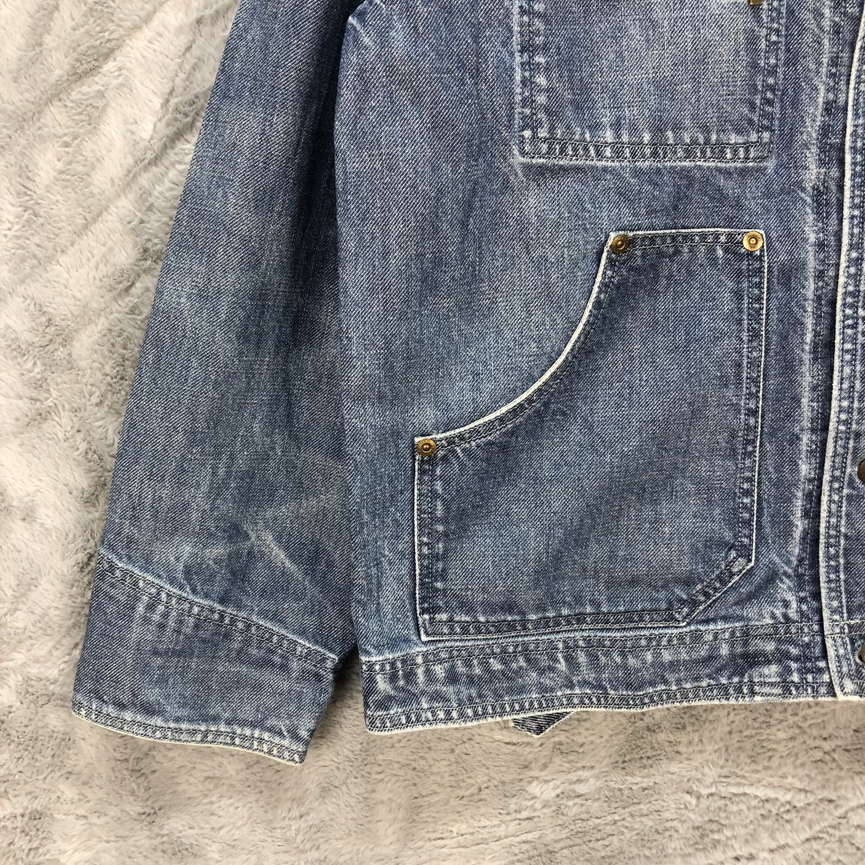 Enrico Coveri ENRICO COVERI JEANS SHERPA DENIM JACKET #6273-57 Size US XXS / EU 40 - 5 Thumbnail