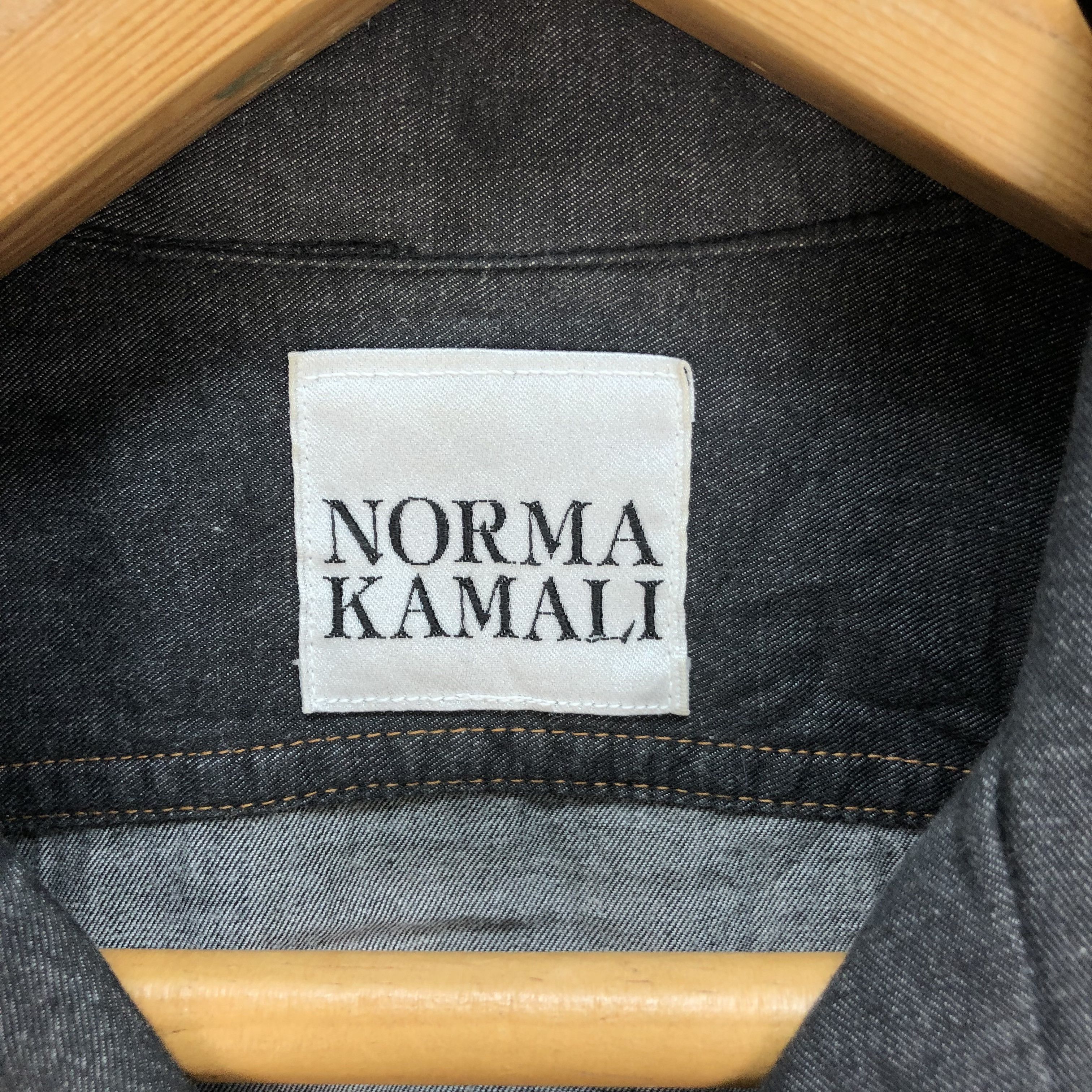 Norma Kamali VINTAGE NORMAL KAMALI DENIM JACKET #5308-183 Size S / US 4 / IT 40 - 8 Thumbnail