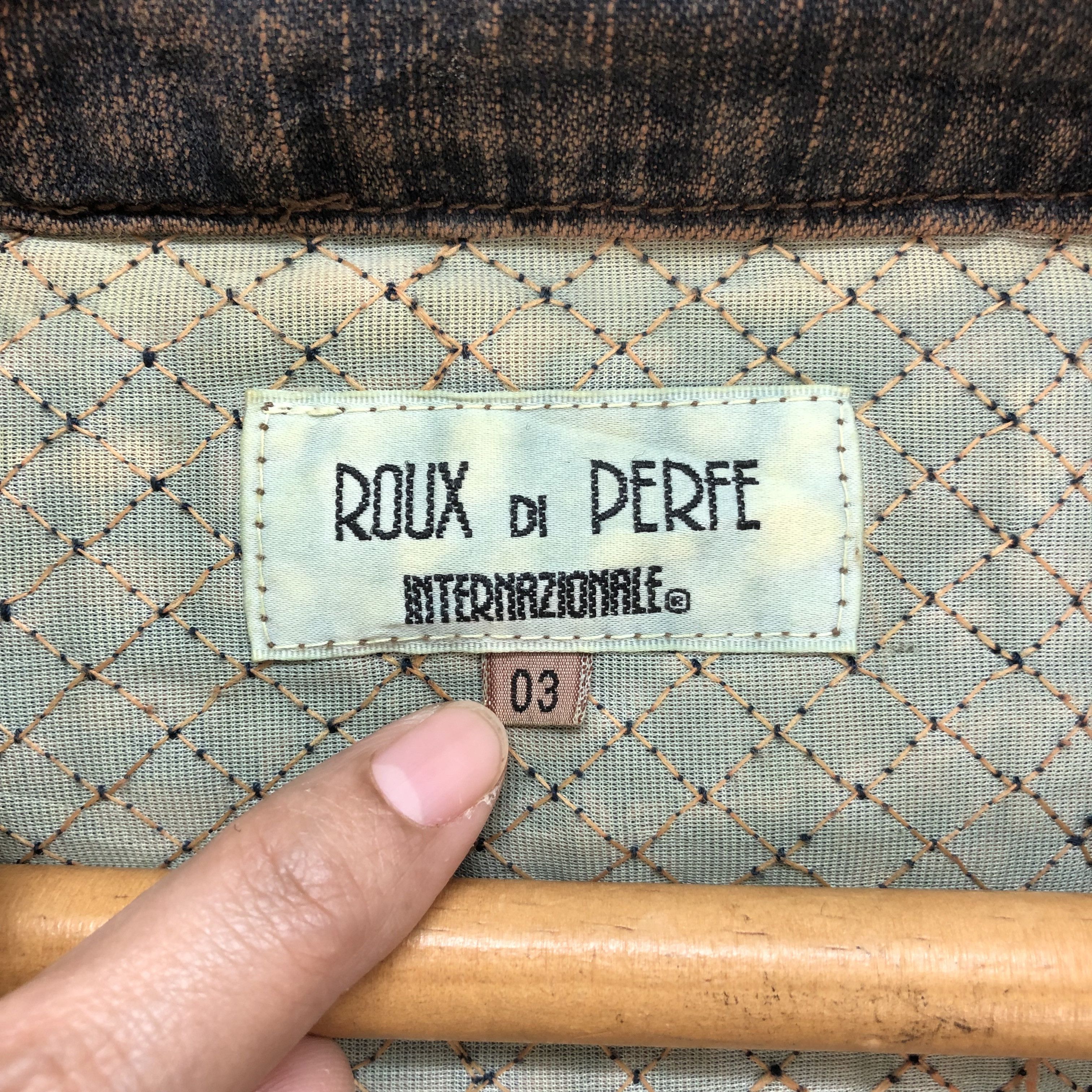 Japanese Brand ROUX DI PERFE AUTHENTIC HYBRID JACKET NICE DESIGN #6270-57 Size S / US 4 / IT 40 - 8 Thumbnail