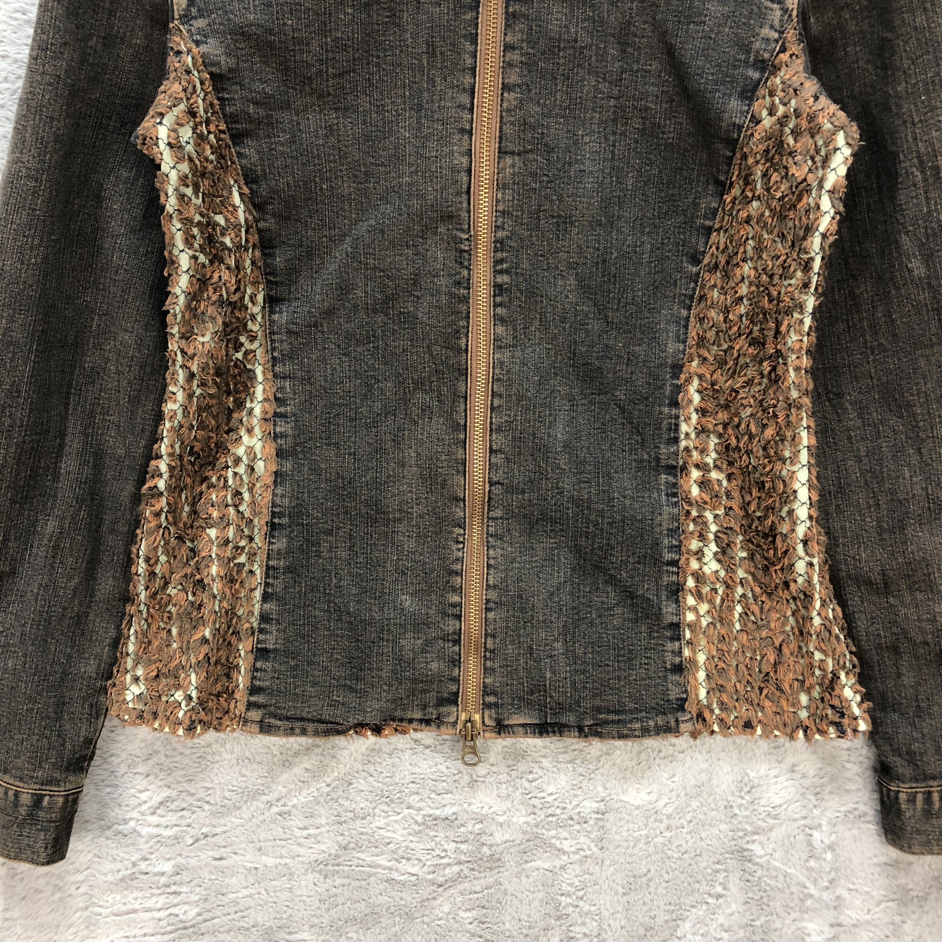 Japanese Brand ROUX DI PERFE AUTHENTIC HYBRID JACKET NICE DESIGN #6270-57 Size S / US 4 / IT 40 - 3 Thumbnail