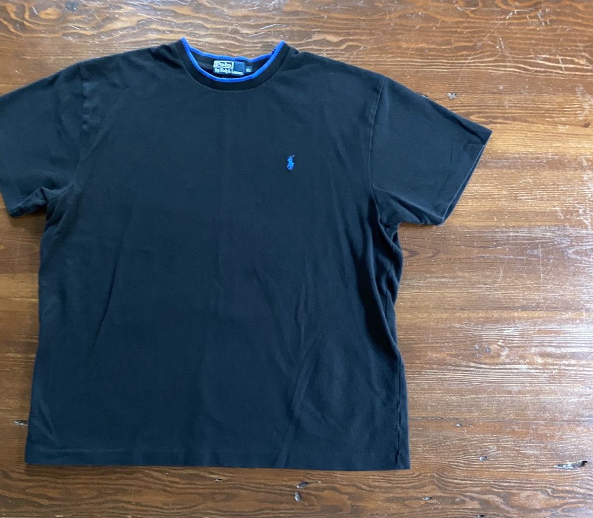 Polo Ralph Lauren Vintage 90’s Polo Ralph Lauren Single Stitch Textured Tee Size US XL / EU 56 / 4 - 1 Thumbnail