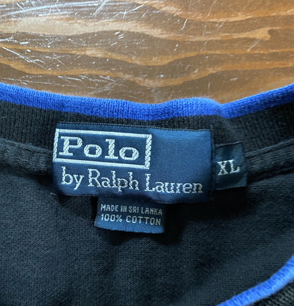 Polo Ralph Lauren Vintage 90’s Polo Ralph Lauren Single Stitch Textured Tee Size US XL / EU 56 / 4 - 10 Thumbnail