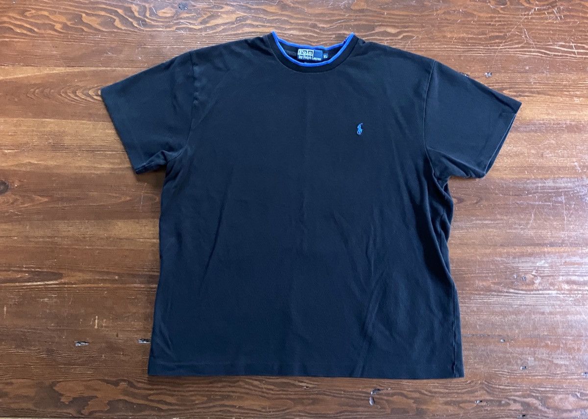 Polo Ralph Lauren Vintage 90’s Polo Ralph Lauren Single Stitch Textured Tee Size US XL / EU 56 / 4 - 2 Thumbnail