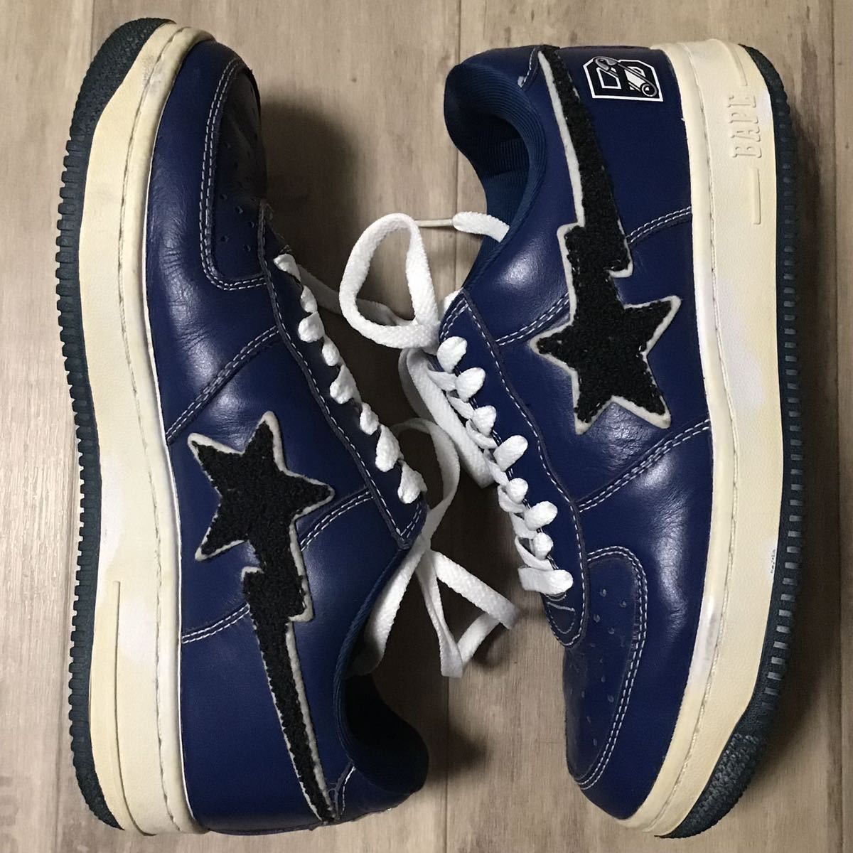 Bape Leather BAPE STA sneakers a bathing ape shoes BAPESTA Size US 8 / EU 41 - 2 Thumbnail