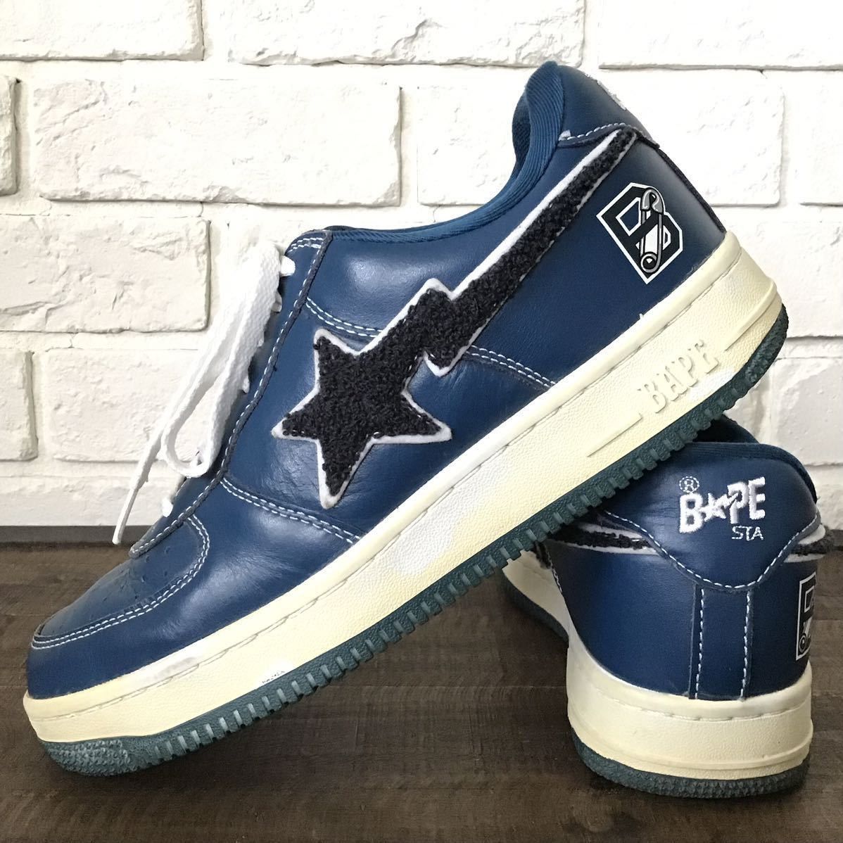 Bape Leather BAPE STA sneakers a bathing ape shoes BAPESTA Size US 8 / EU 41 - 1 Thumbnail