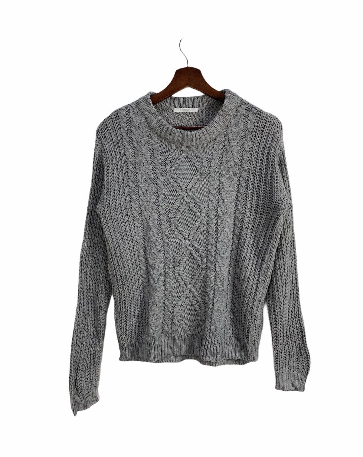 Aran Isles Knitwear × Designer RETROGIRL Transparent MeshNet Cable Knitwear Sweater Jumper Size M / US 6-8 / IT 42-44 - 1 Thumbnail