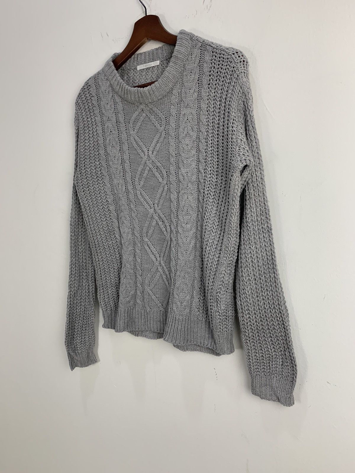 Aran Isles Knitwear × Designer RETROGIRL Transparent MeshNet Cable Knitwear Sweater Jumper Size M / US 6-8 / IT 42-44 - 6 Thumbnail