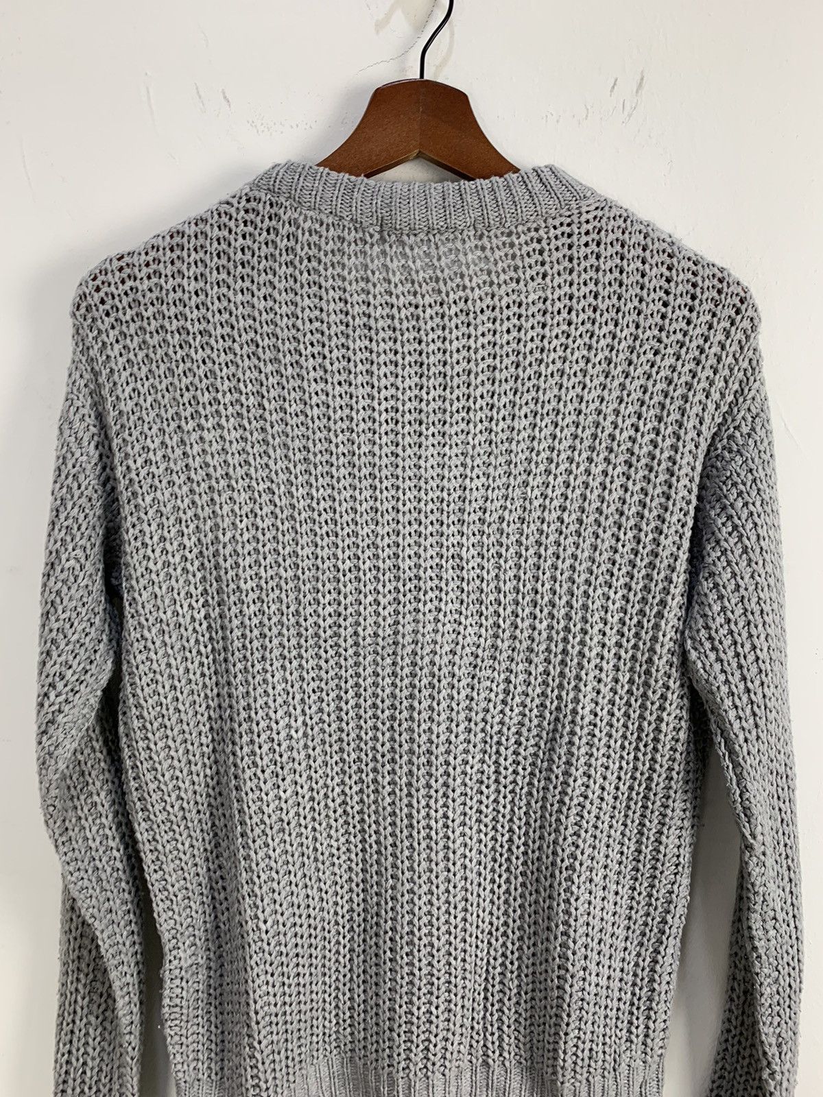 Aran Isles Knitwear × Designer RETROGIRL Transparent MeshNet Cable Knitwear Sweater Jumper Size M / US 6-8 / IT 42-44 - 8 Thumbnail