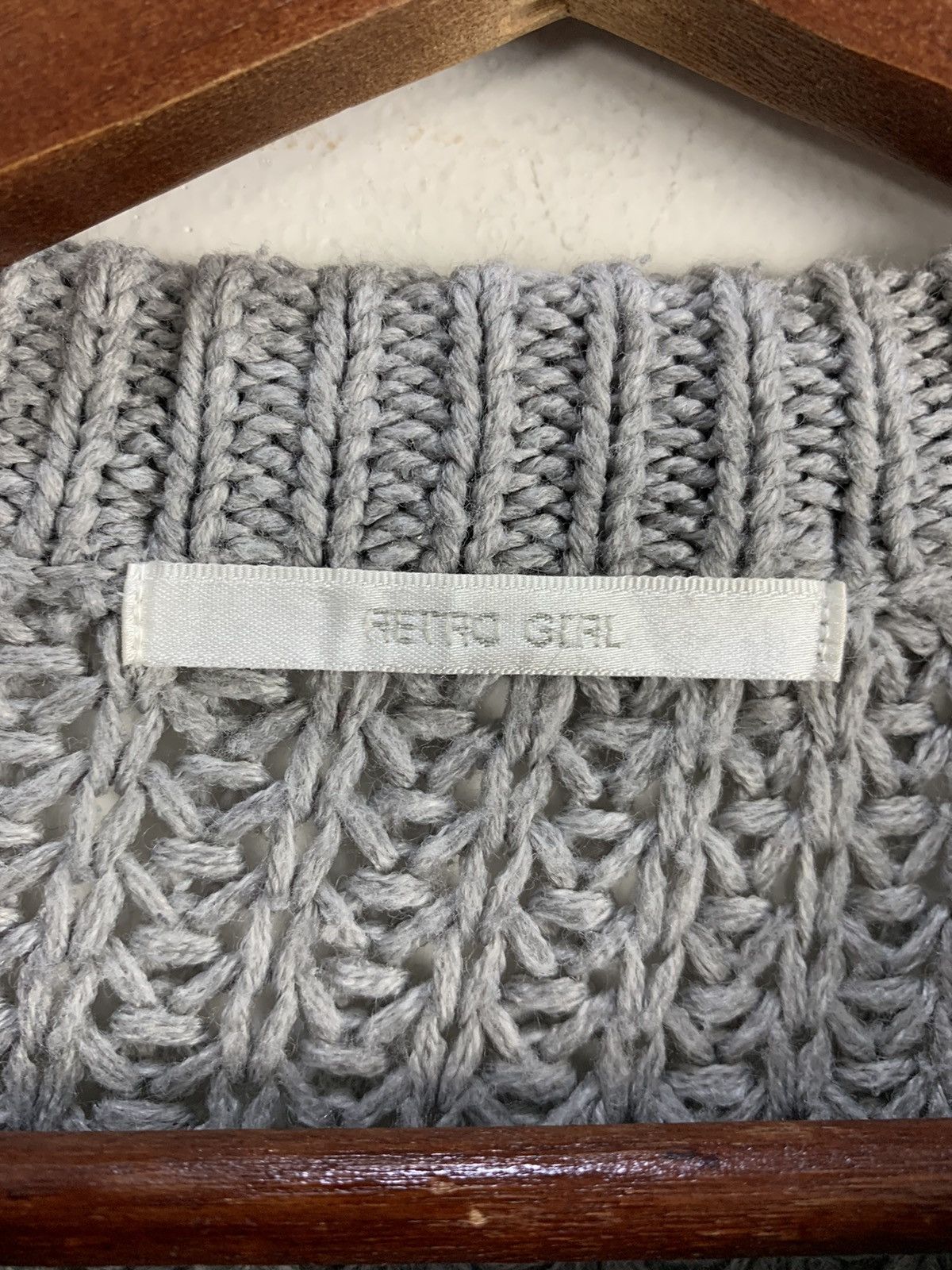 Aran Isles Knitwear × Designer RETROGIRL Transparent MeshNet Cable Knitwear Sweater Jumper Size M / US 6-8 / IT 42-44 - 12 Thumbnail