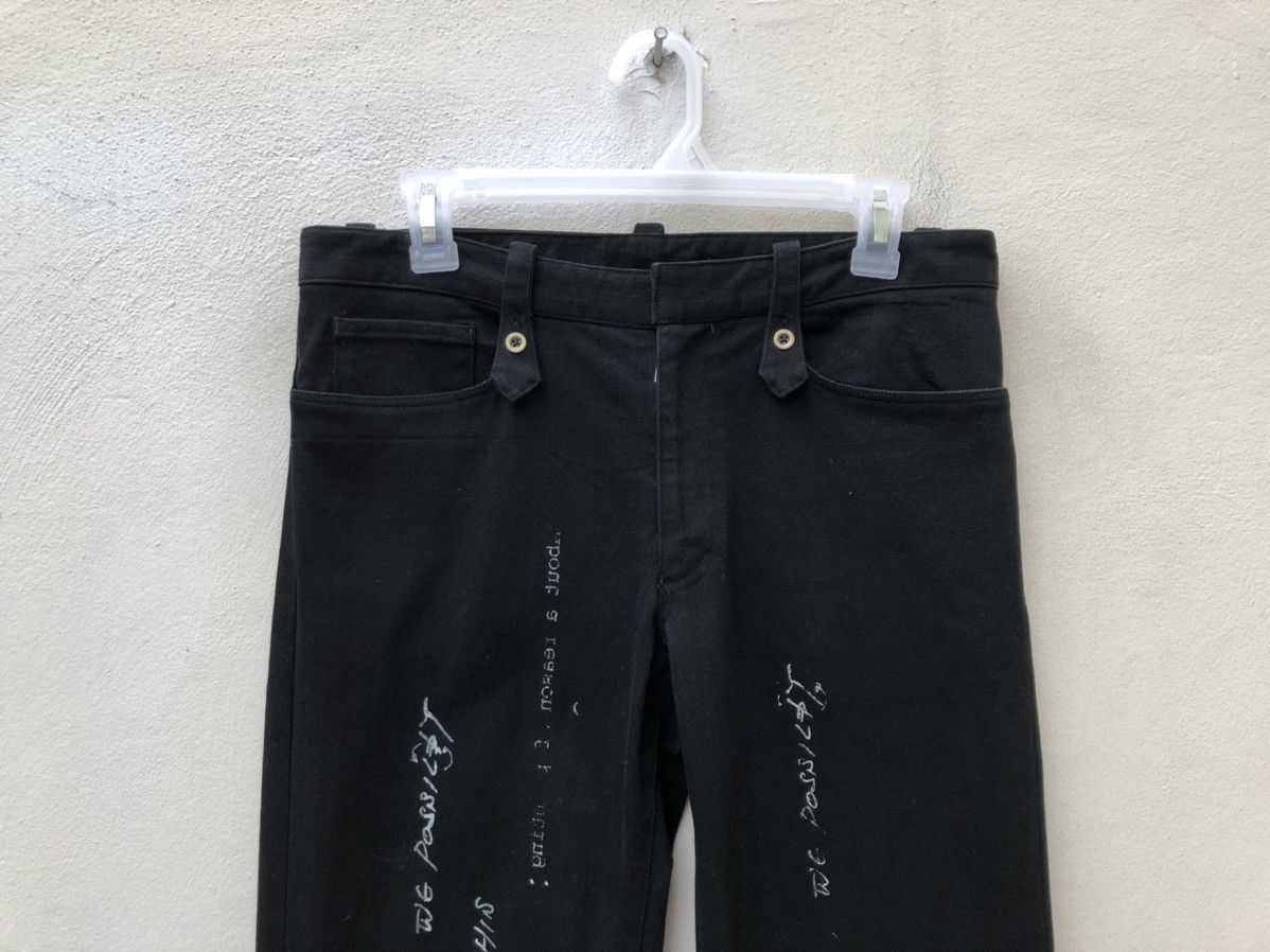 Vintage Vintage Dirge Made in Japan Poem Flare Black Jeans Size US 31 - 7 Thumbnail