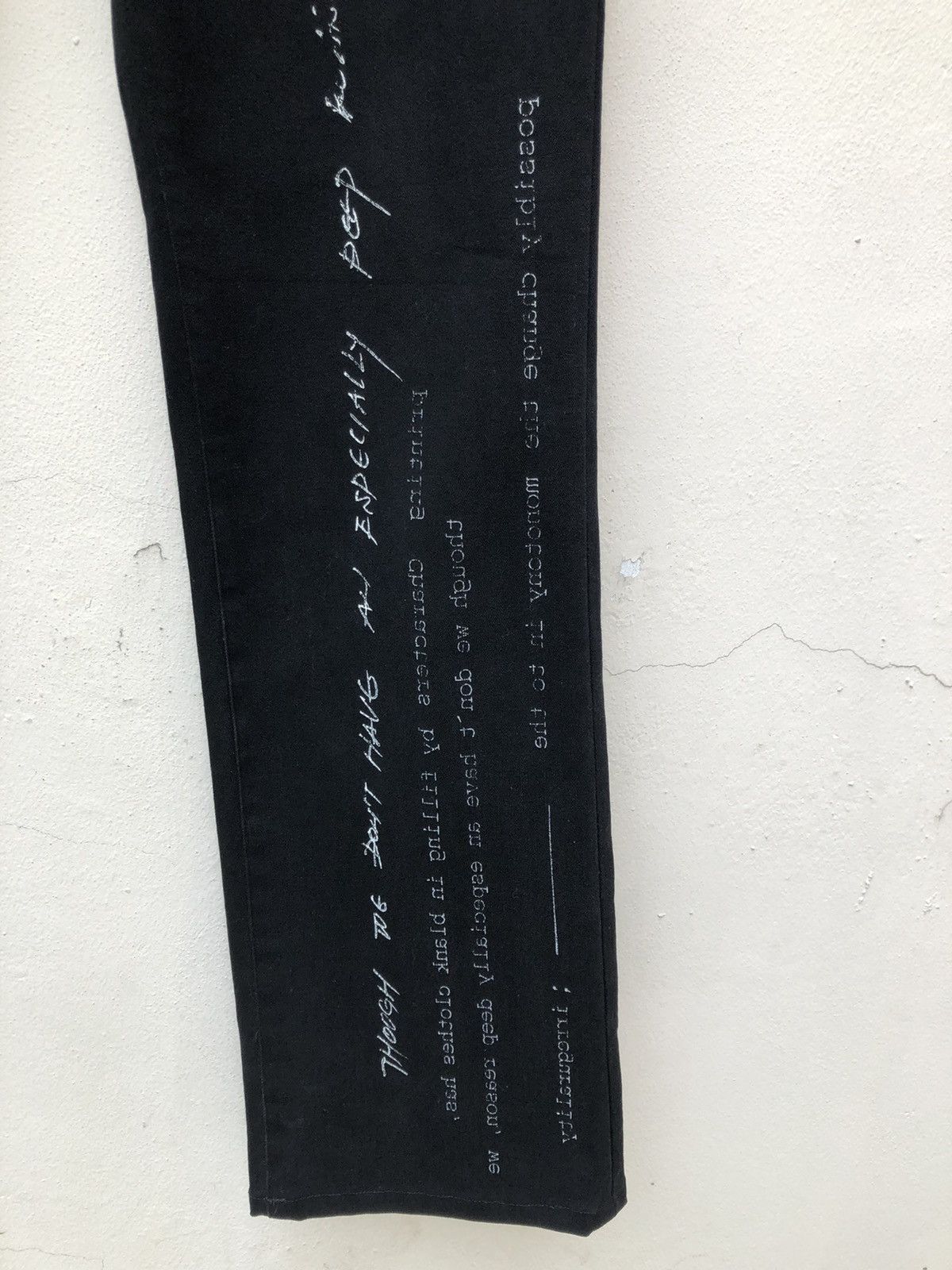 Vintage Vintage Dirge Made in Japan Poem Flare Black Jeans Size US 31 - 12 Thumbnail