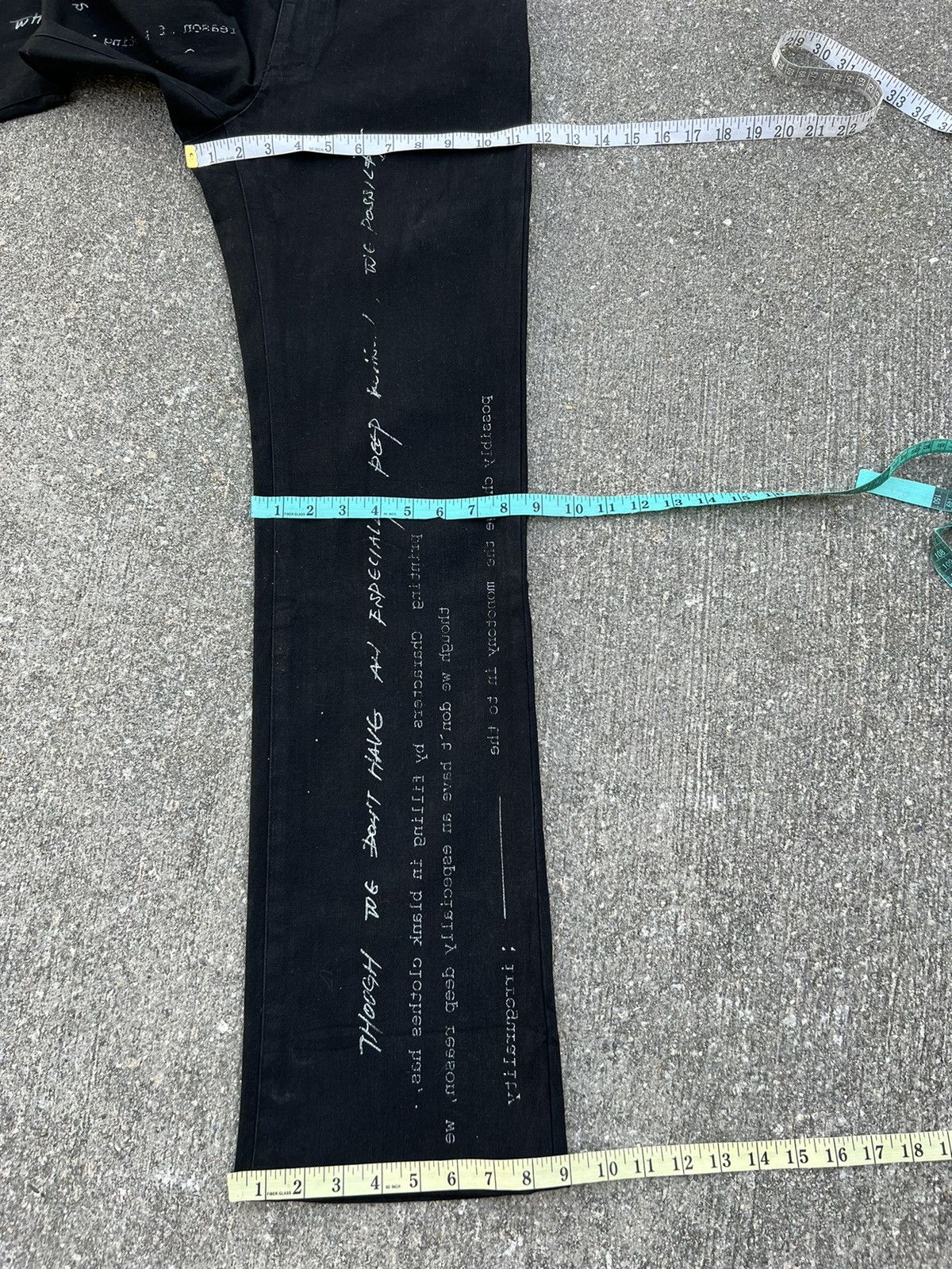 Vintage Vintage Dirge Made in Japan Poem Flare Black Jeans Size US 31 - 4 Thumbnail