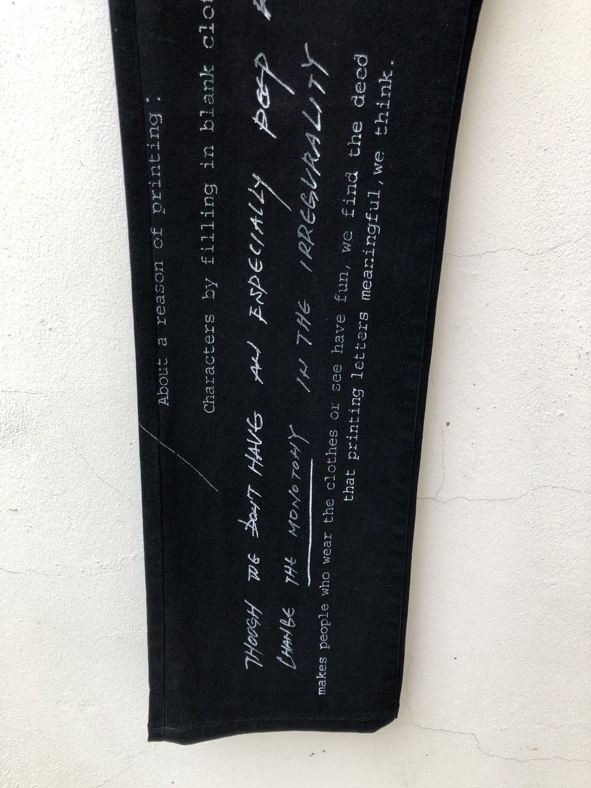 Vintage Vintage Dirge Made in Japan Poem Flare Black Jeans Size US 31 - 10 Thumbnail