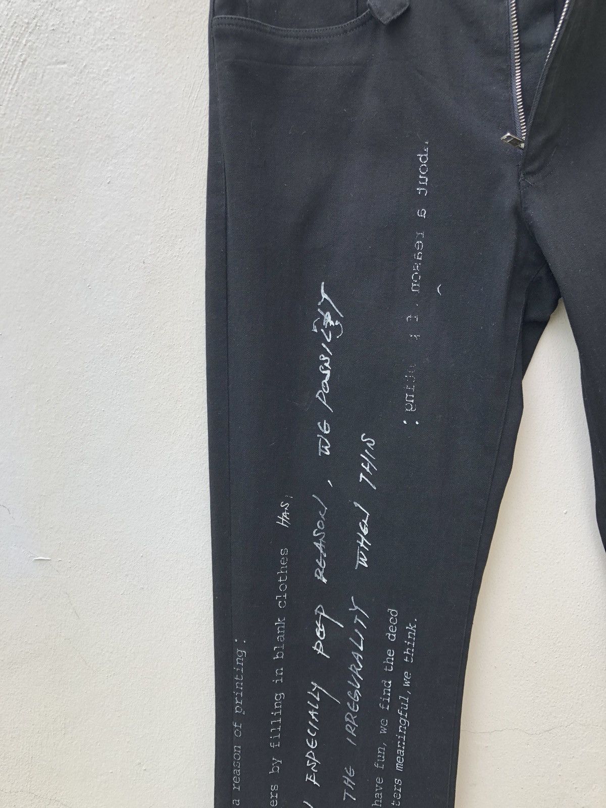 Vintage Vintage Dirge Made in Japan Poem Flare Black Jeans Size US 31 - 9 Thumbnail