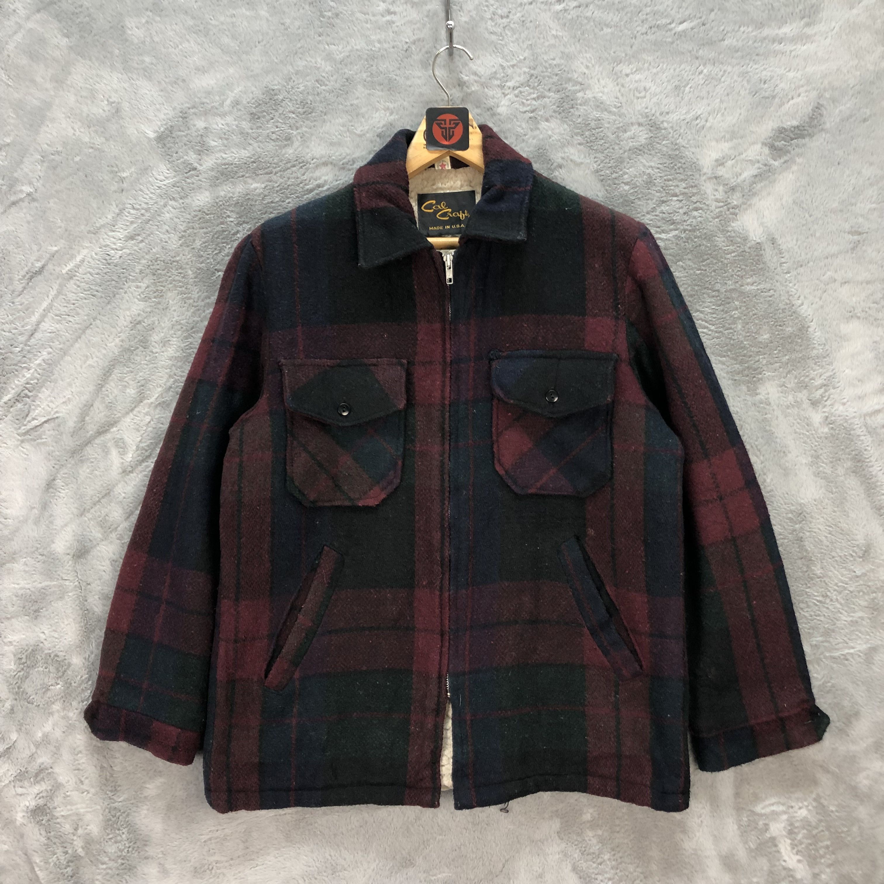 Flannel CAL CRAFT TARTAN WOOL SHERPA JACKET #6268-57 Size US M / EU 48-50 / 2 - 1 Thumbnail