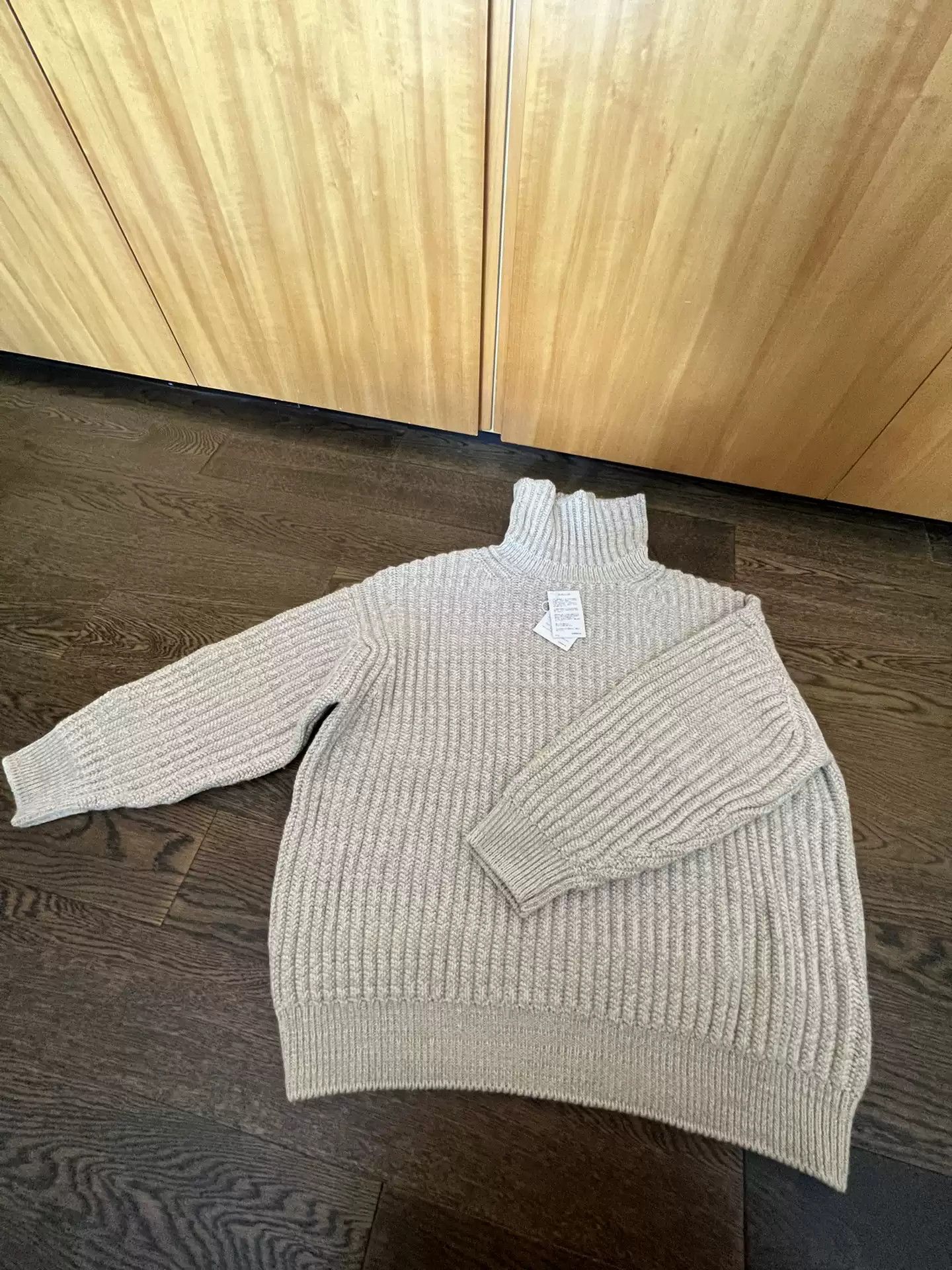 image of Visvim 20Aw Amplus Crew L/s Hand-Knit (N.d) in Grey, Men's (Size Medium)