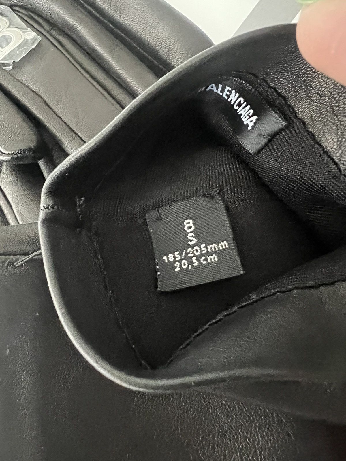 Balenciaga AW21 Balenciaga Leather Logo Gloves Size ONE SIZE - 6 Thumbnail