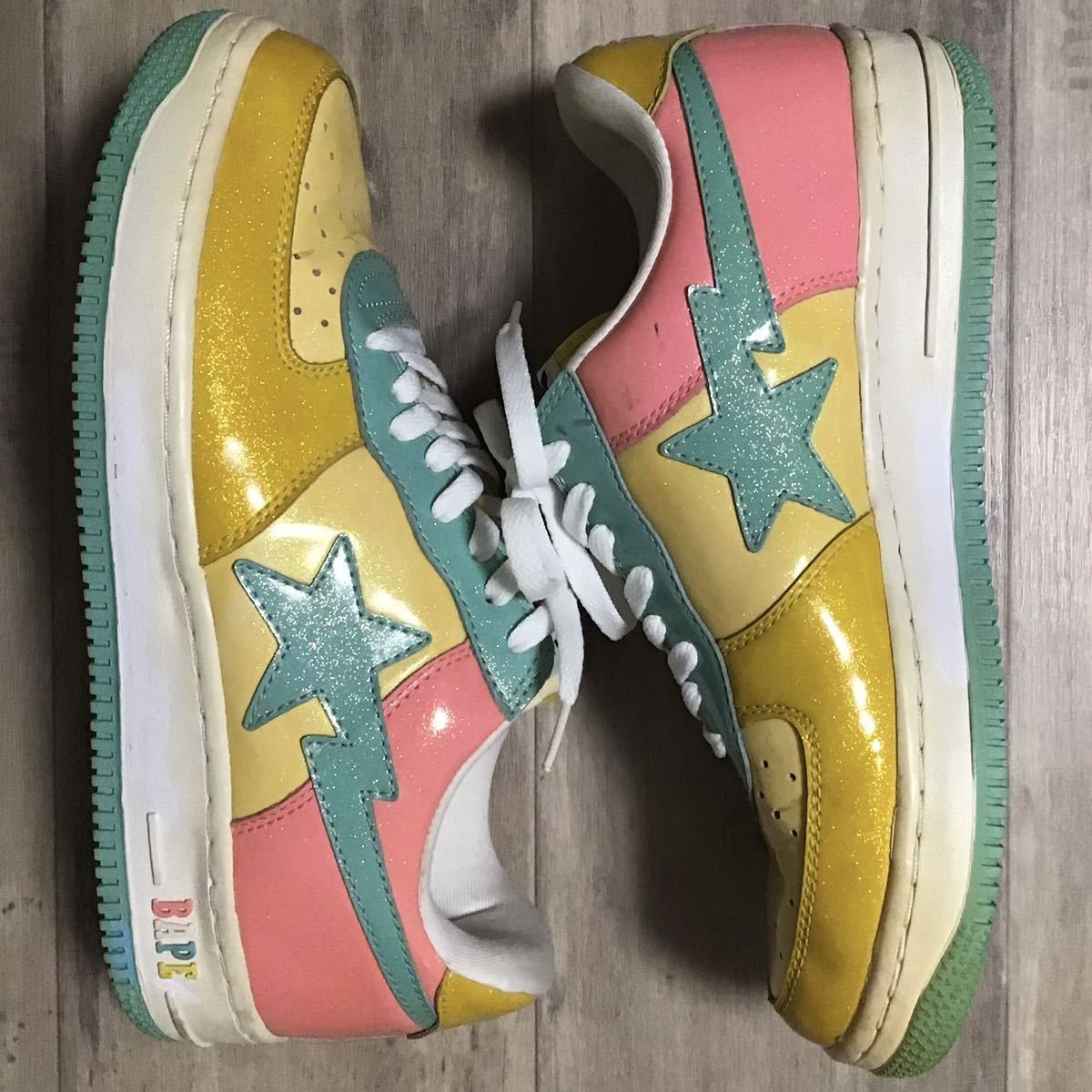 Bape Glitter BAPE STA sneakers a bathing ape BAPESTA shoes NIGO Size US 9.5 / EU 42-43 - 2 Thumbnail