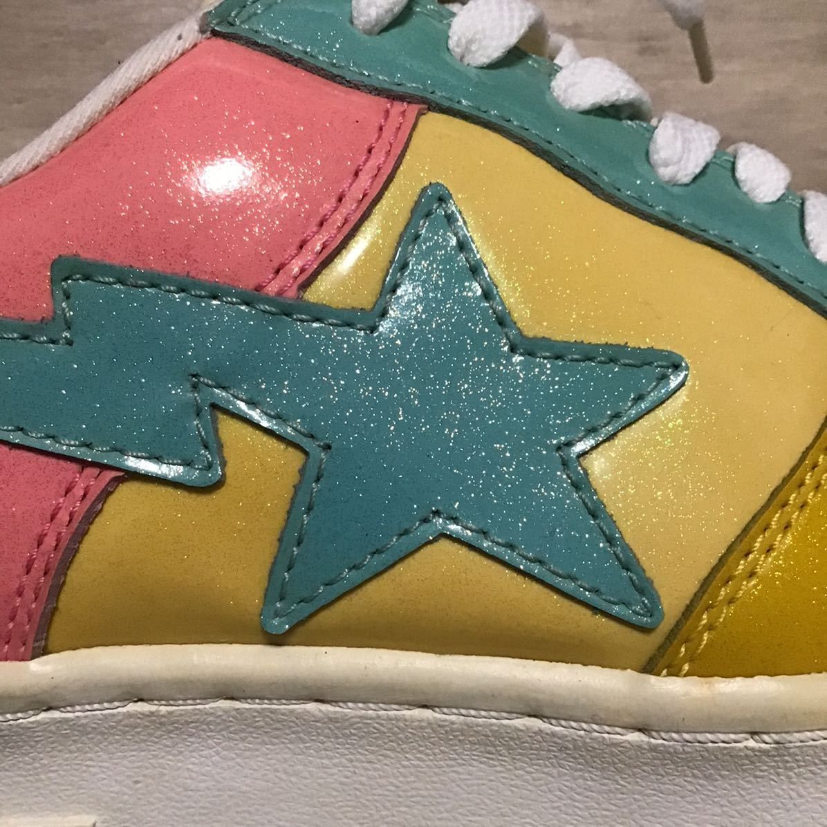 Bape Glitter BAPE STA sneakers a bathing ape BAPESTA shoes NIGO Size US 9.5 / EU 42-43 - 7 Thumbnail