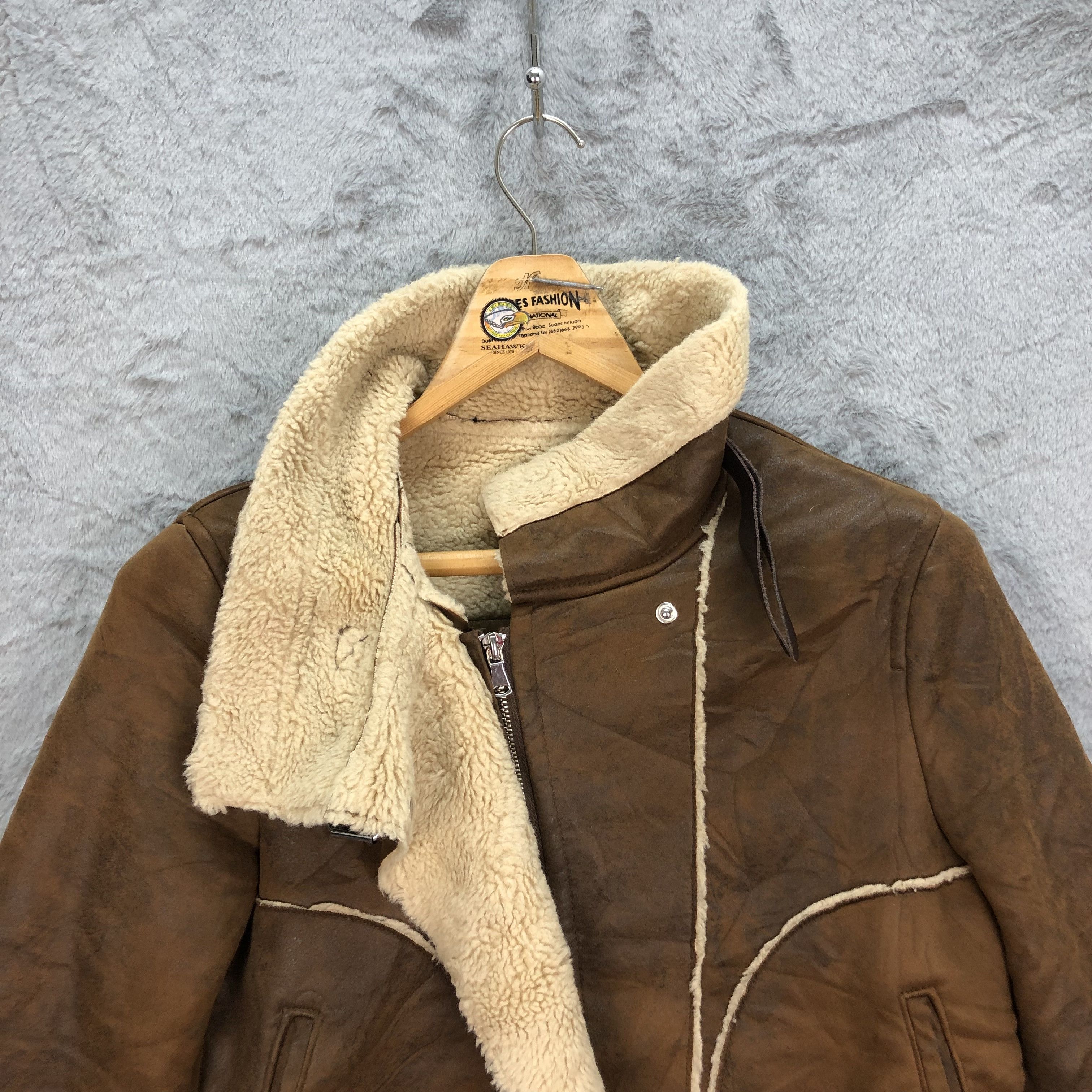 Japanese Brand SHERPA SUEDE JACKET / SHEARLING JACKET #5199-179 Size S / US 4 / IT 40 - 6 Thumbnail