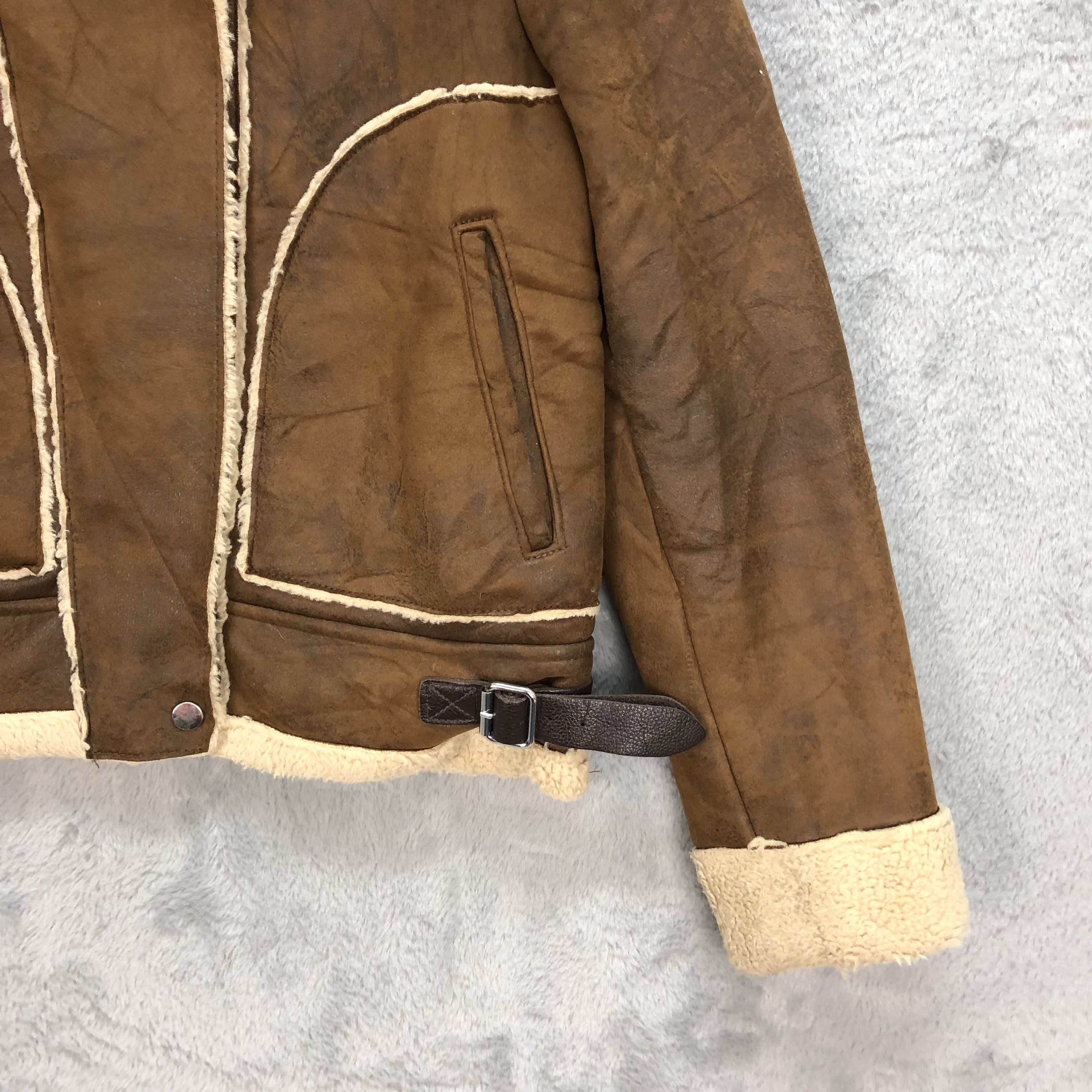 Japanese Brand SHERPA SUEDE JACKET / SHEARLING JACKET #5199-179 Size S / US 4 / IT 40 - 5 Thumbnail