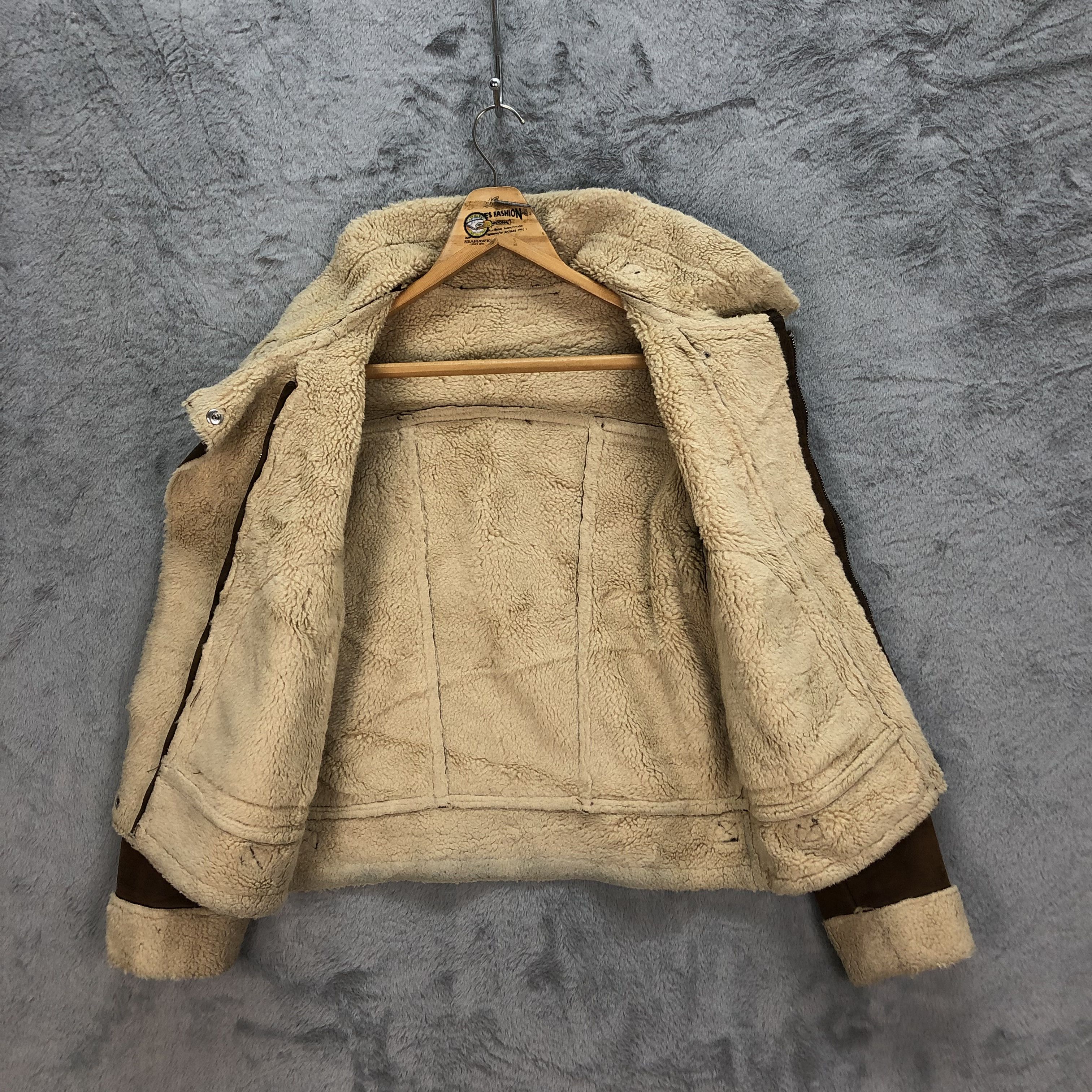 Japanese Brand SHERPA SUEDE JACKET / SHEARLING JACKET #5199-179 Size S / US 4 / IT 40 - 7 Thumbnail