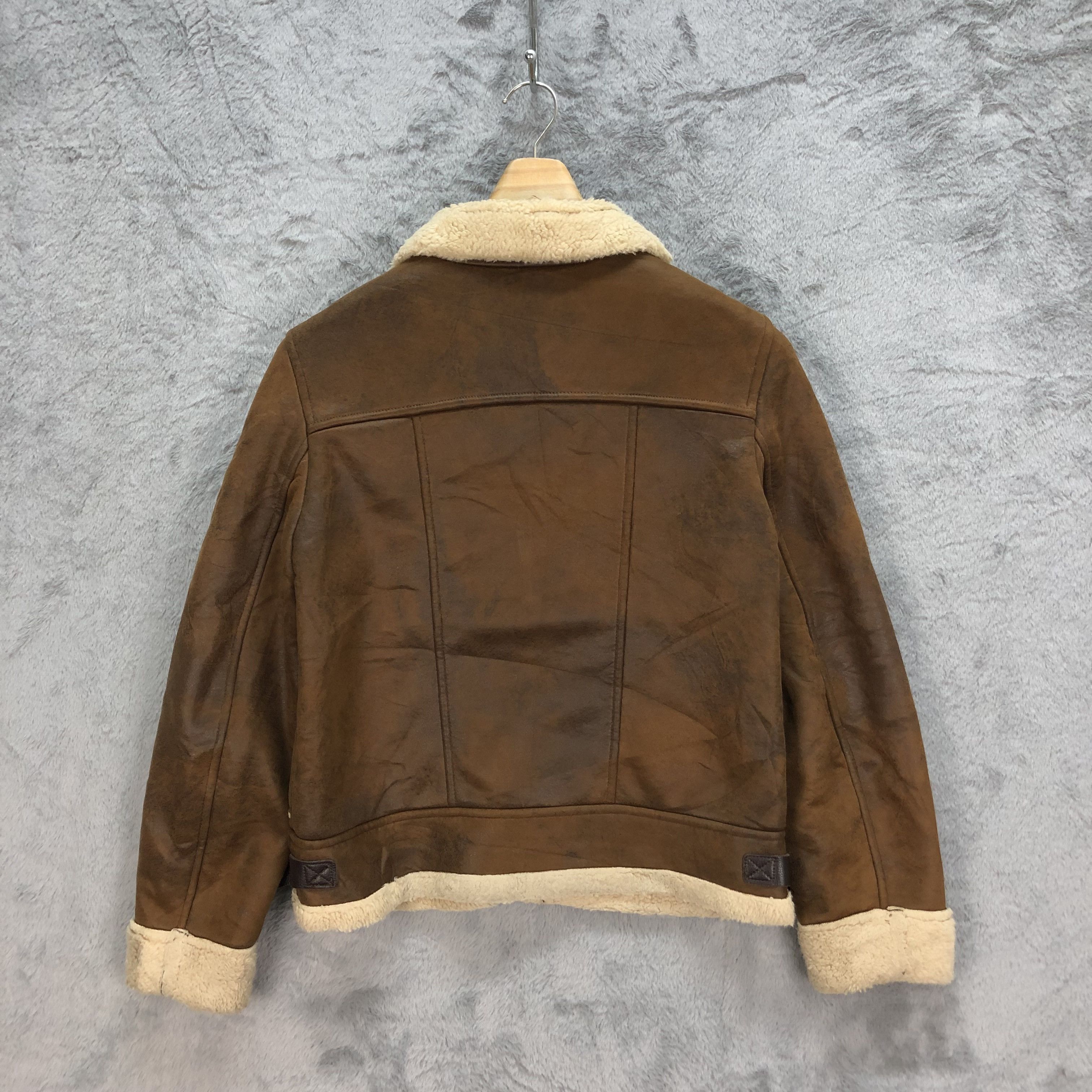 Japanese Brand SHERPA SUEDE JACKET / SHEARLING JACKET #5199-179 Size S / US 4 / IT 40 - 8 Thumbnail