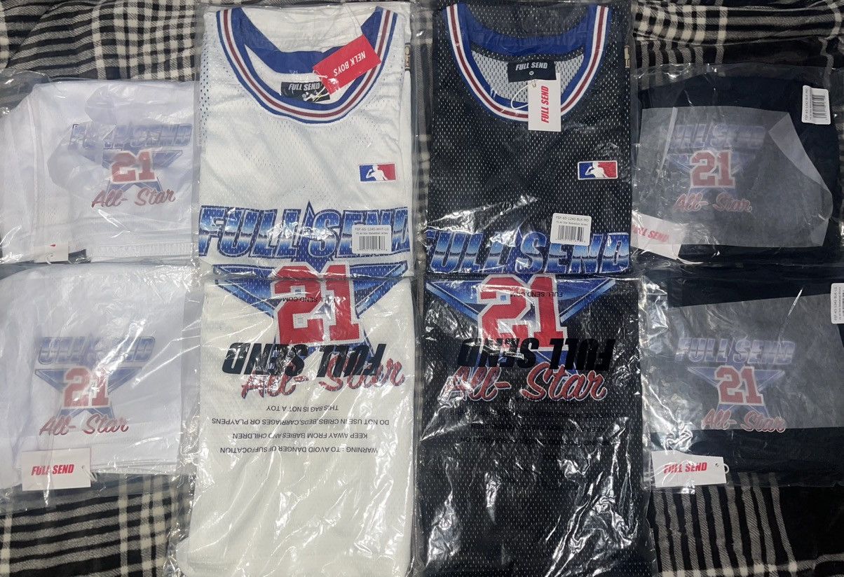 Full Send LAST DROP EVER Full Send All Star Basketball Set B&W SZ M Size US M / EU 48-50 / 2 - 17 Thumbnail