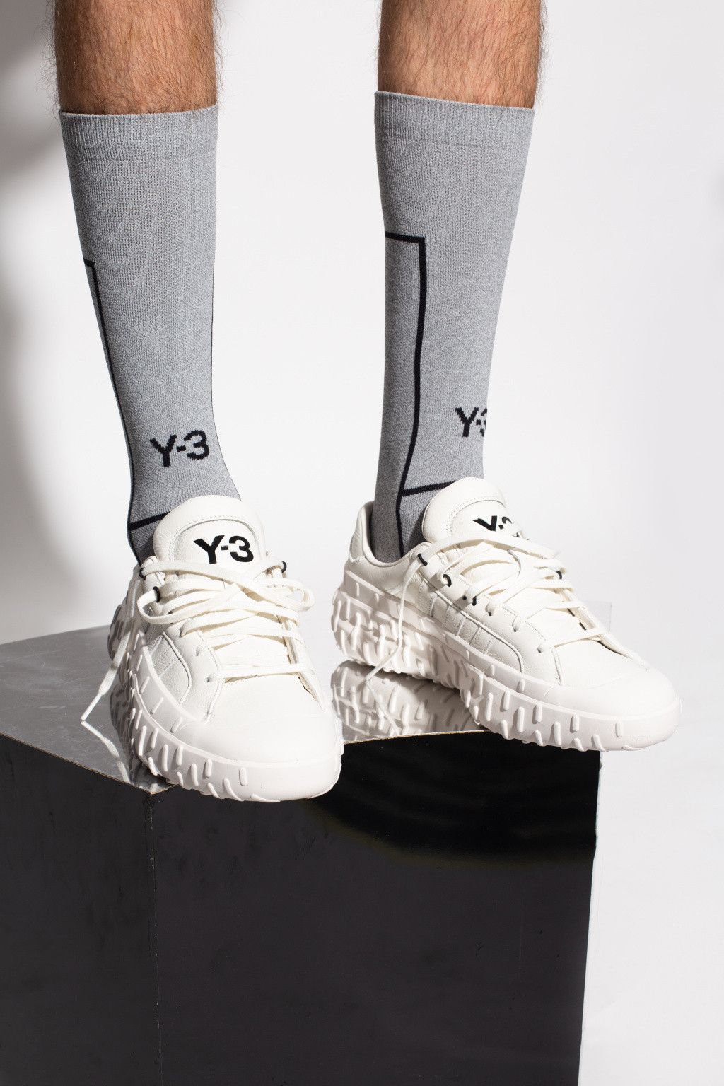 Adidas Y-3 GR1P Core White Sneakers Size US 6.5 / EU 39-40 - 2 Thumbnail