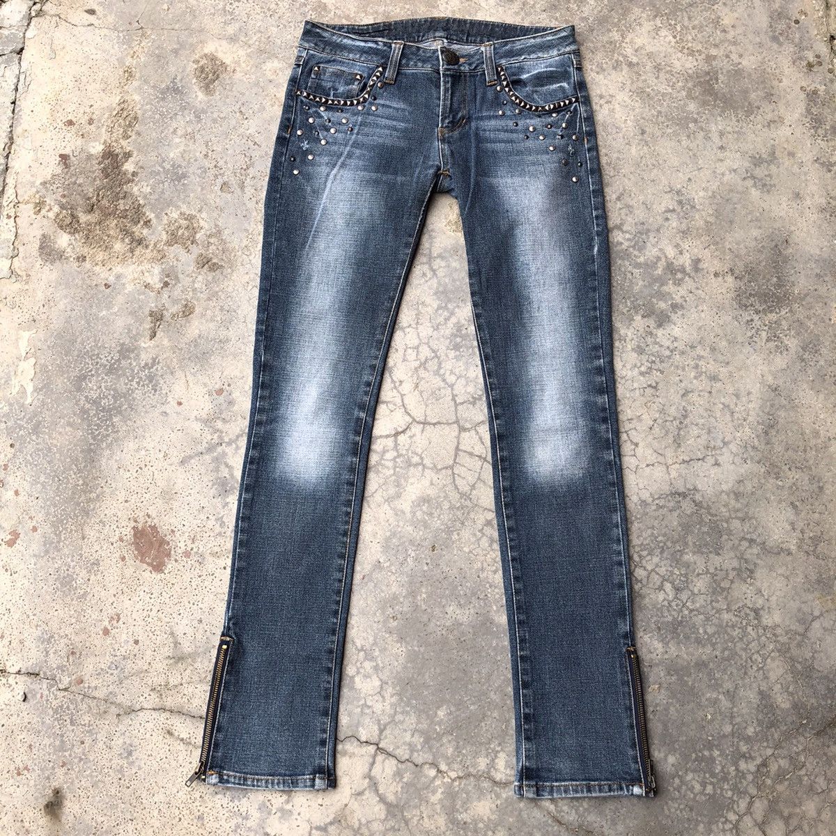 Japanese Brand Vintage japanese jeans spike studded like hysteric glamour Size US 29 - 2 Thumbnail